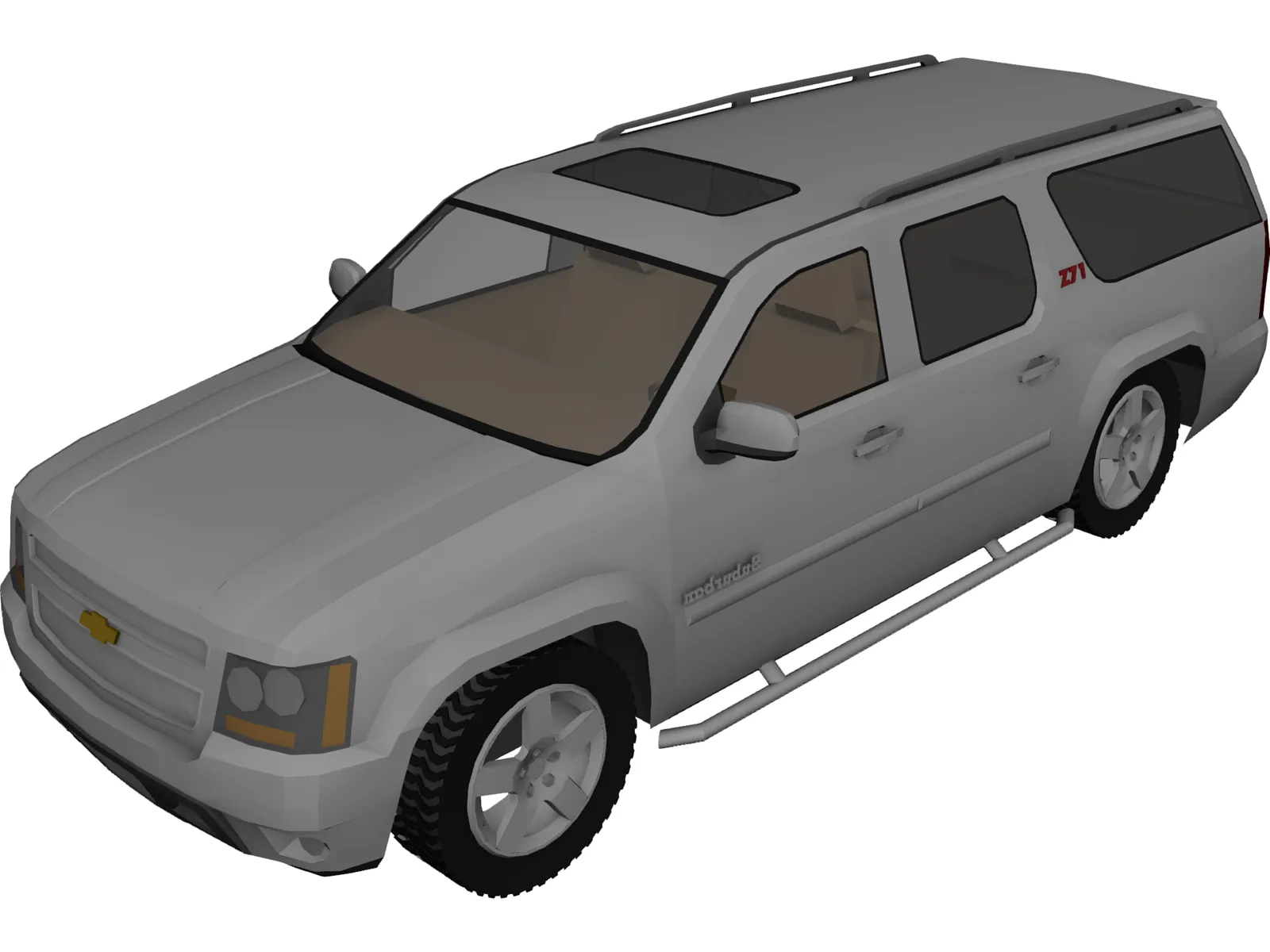 Chevrolet Suburban Z71 (2007) 3D Model main preview