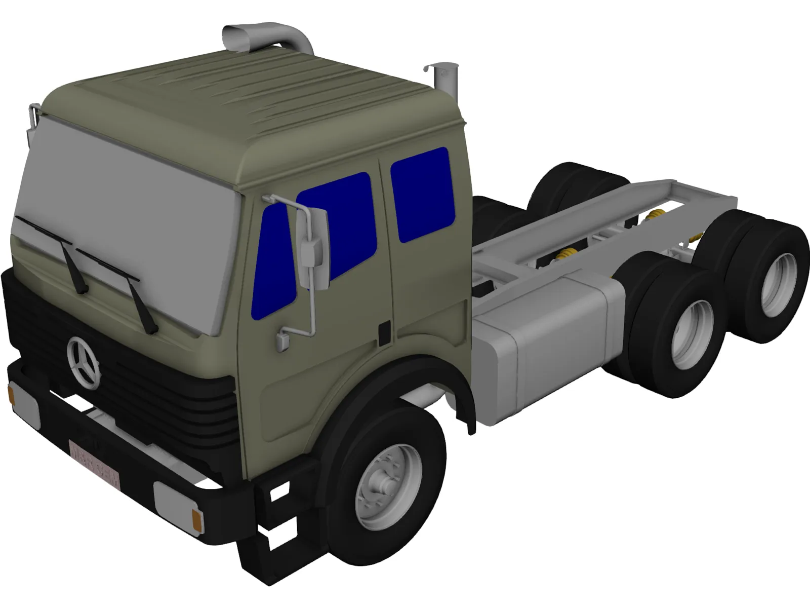 Mercedes-Benz Model 2628 3D Model main preview