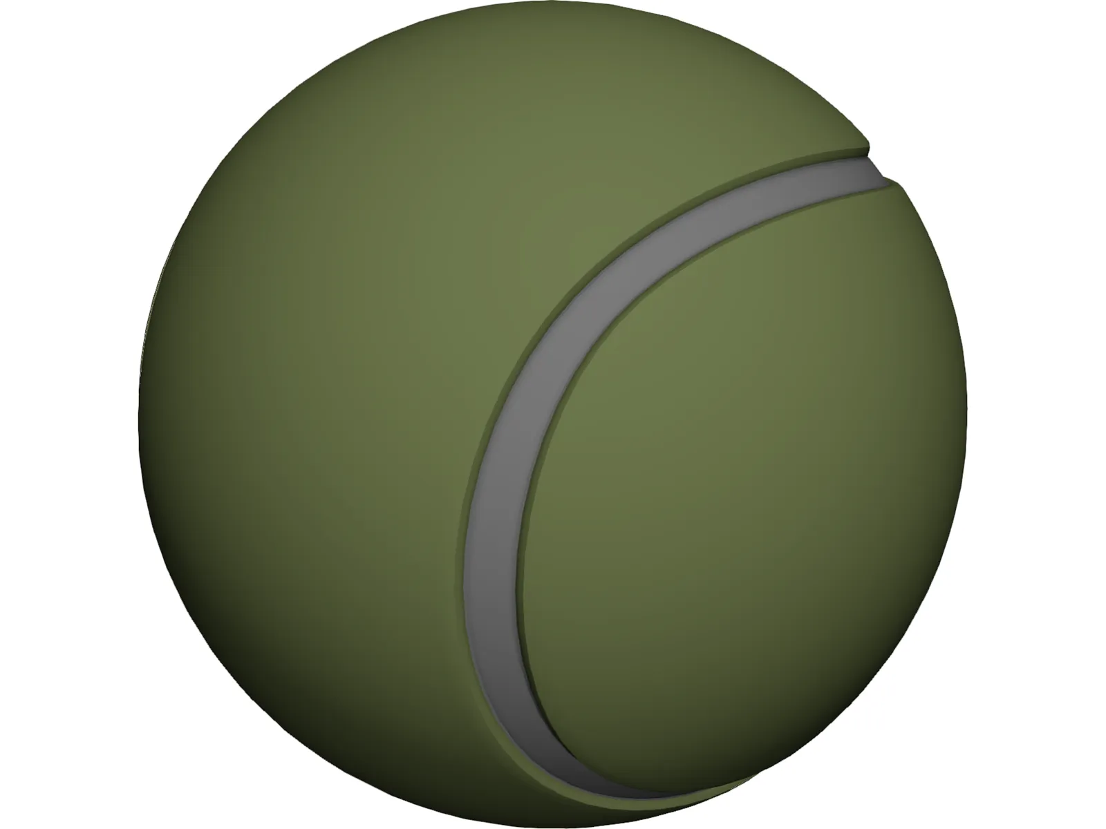 Tennis Ball 3D Model main preview