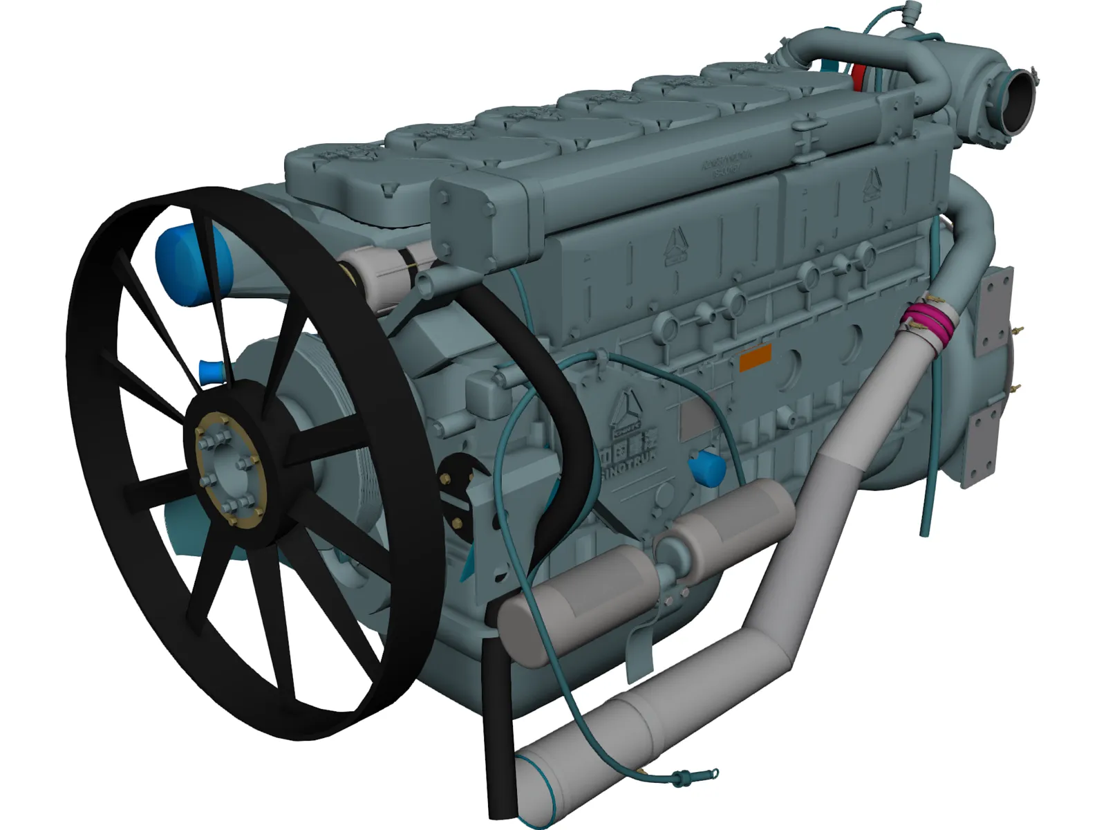 Engine 3D Model main preview