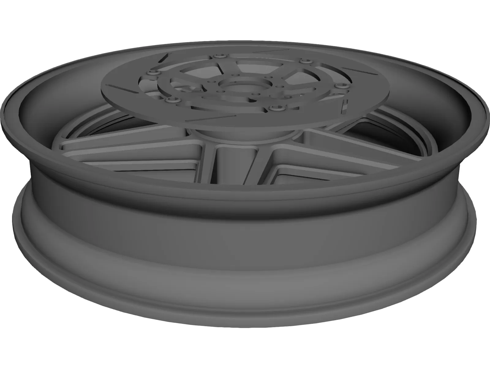 Wheel Front Bike 3D Model main preview