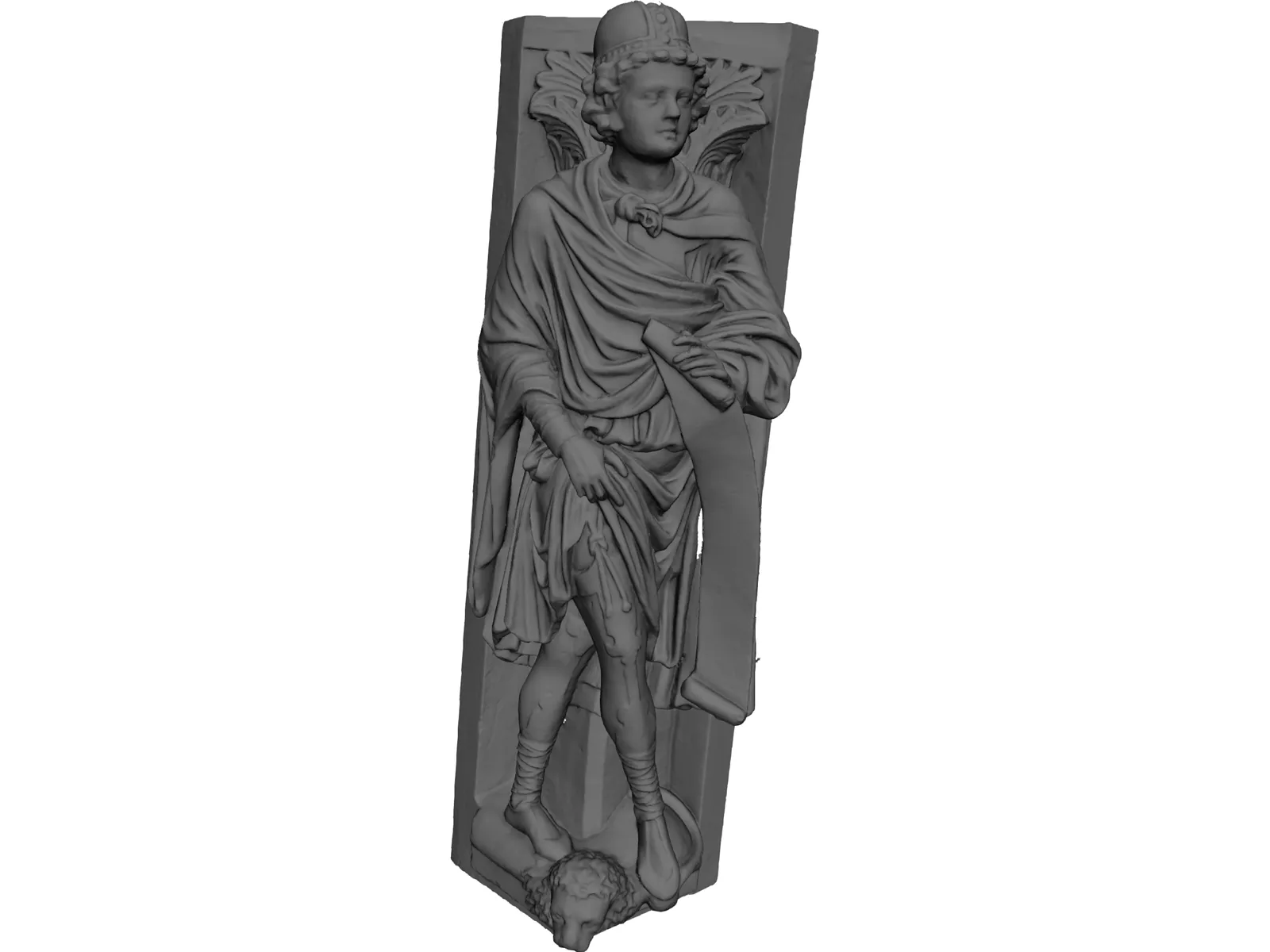 Classical Statue 3D Model main preview