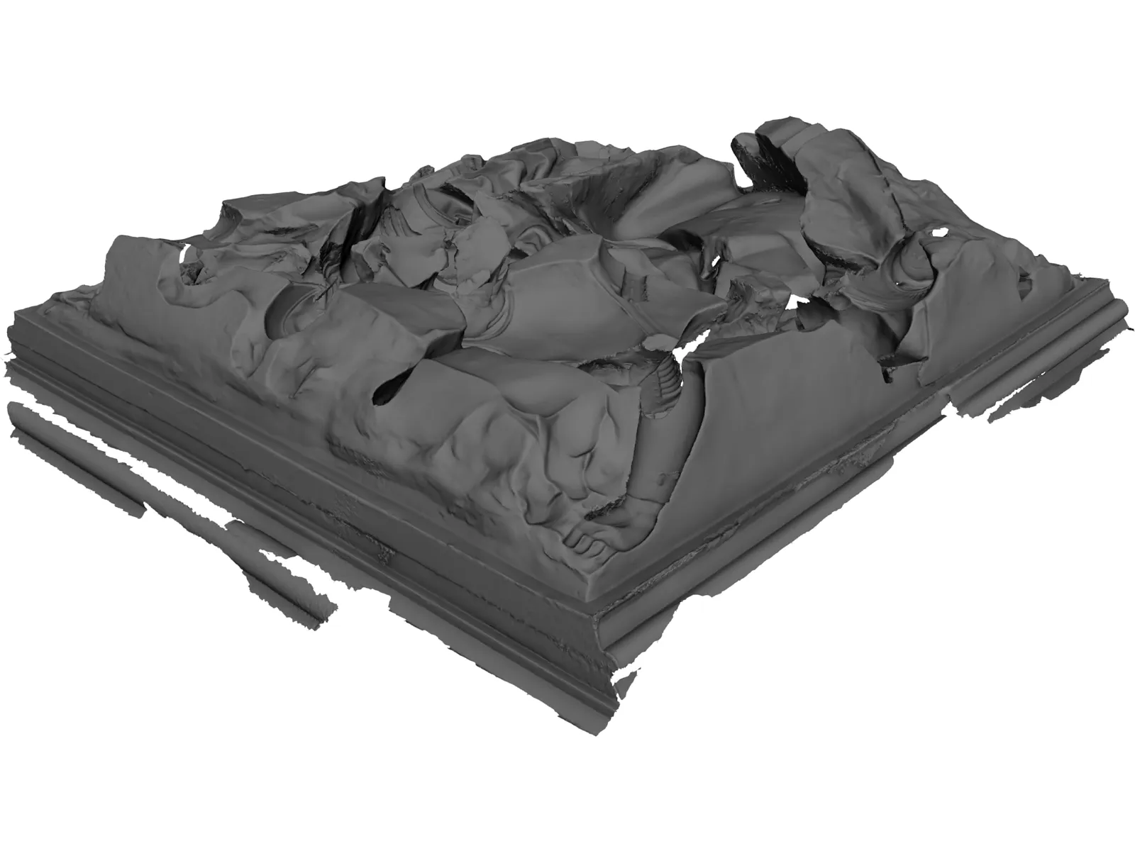 Classical Statue 3D Model main preview