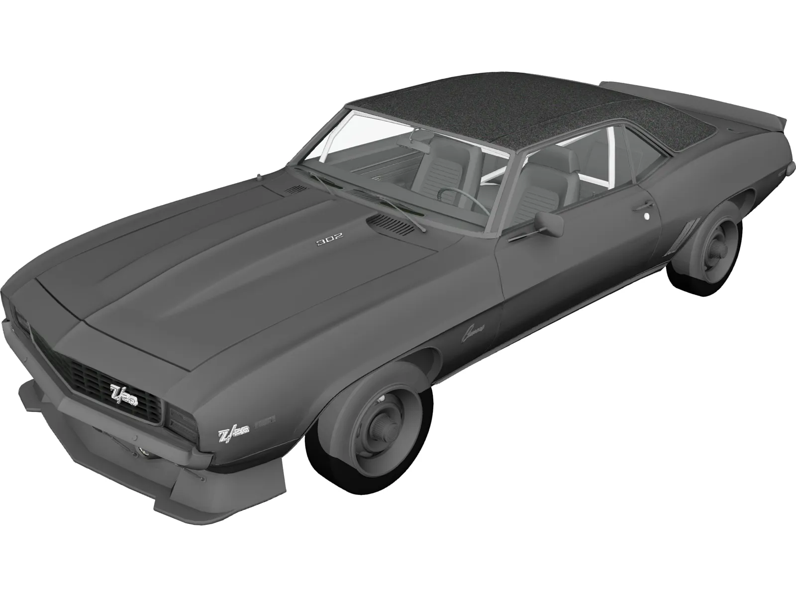 Chevrolet Camaro Z28 (1986) 3D Model main preview