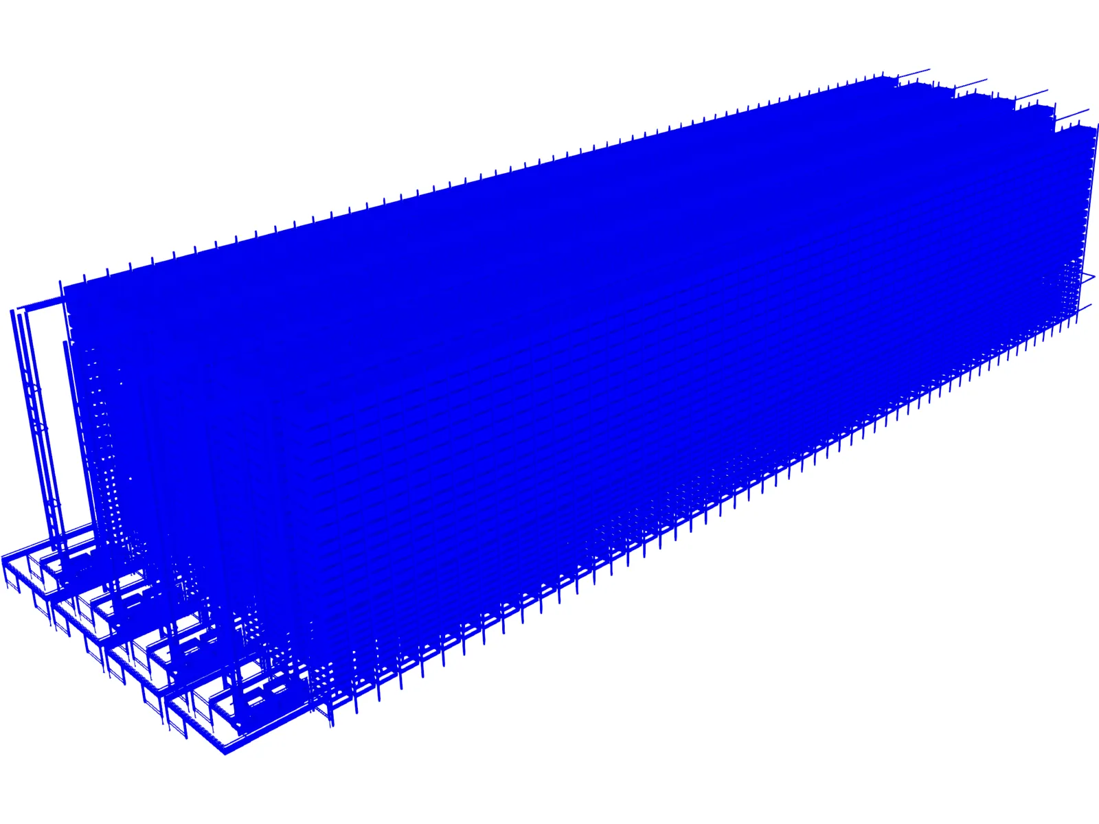 Automated Storage and Retreval System 3D Model main preview