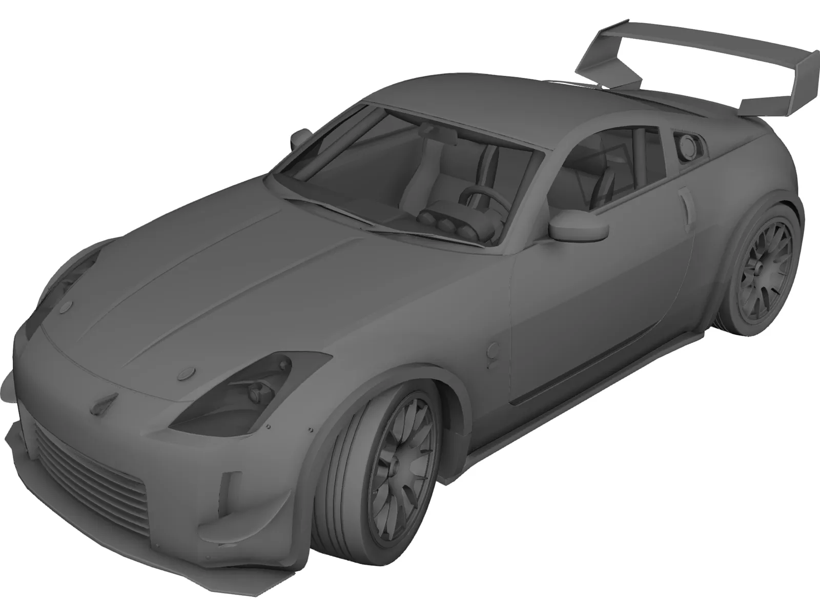 Nissan 350Z Fairlady Tuning GT 3D Model main preview