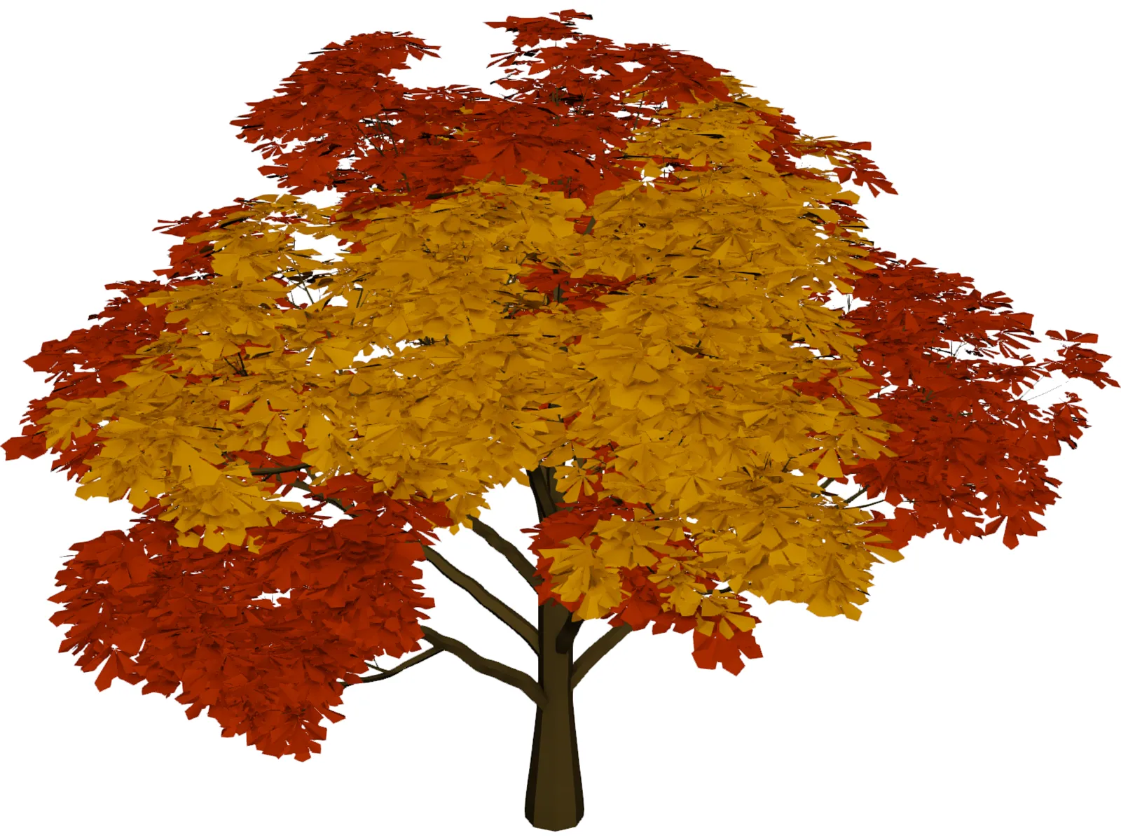 Chestnut Tree 3D Model main preview