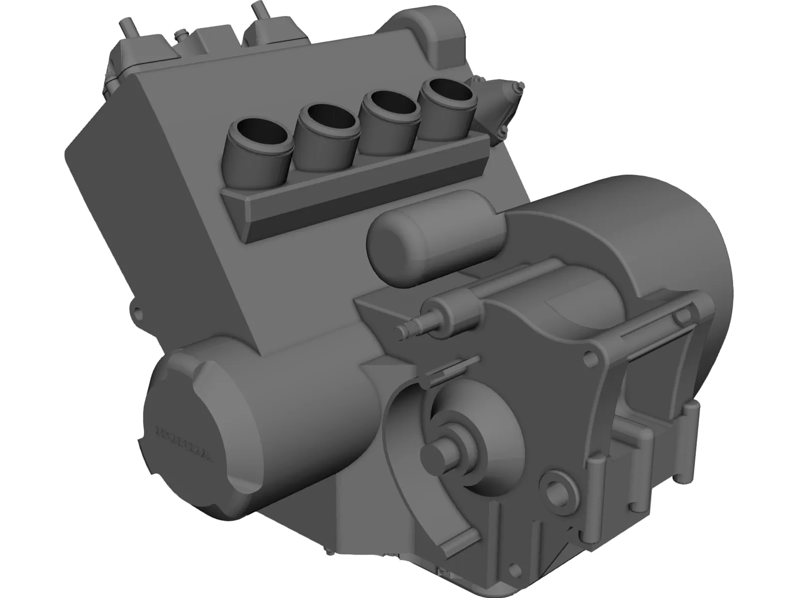 Honda CBR600RR Engine 3D Model main preview
