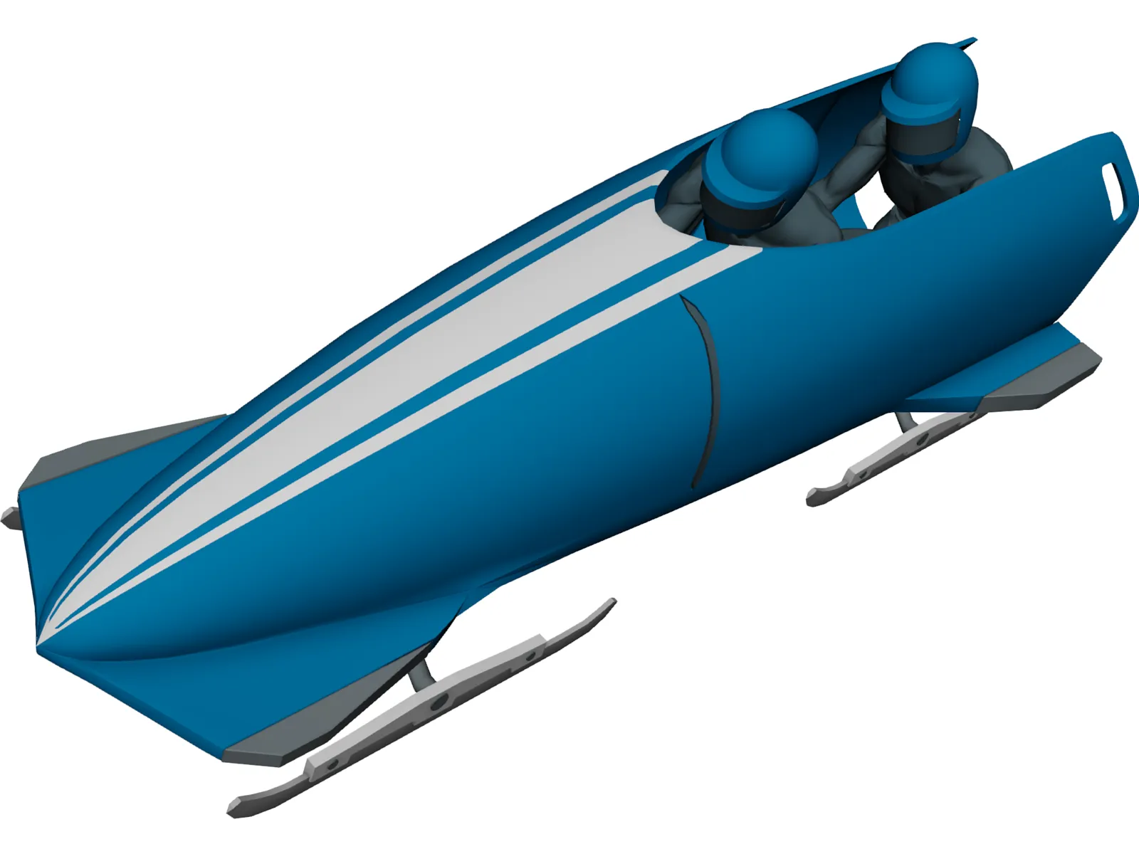 Bobsleigh 3D Model main preview