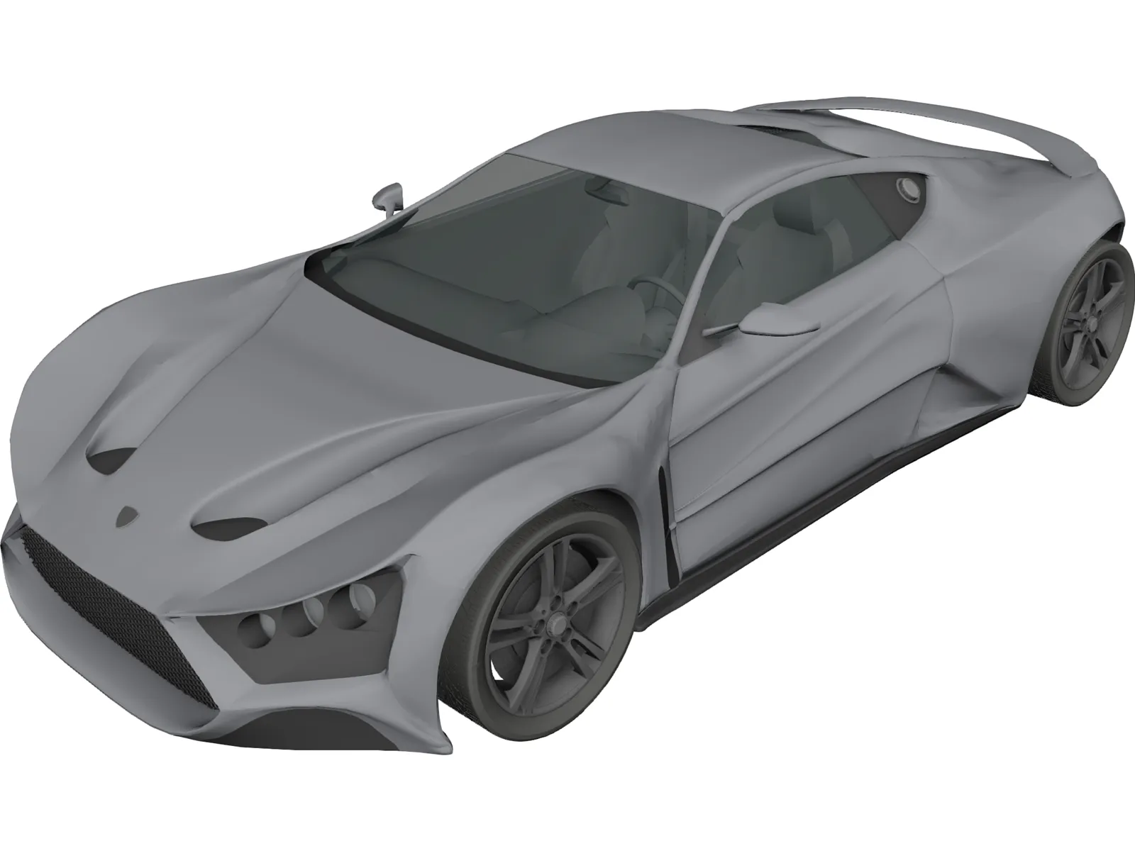 Zenvo ST1 3D Model main preview