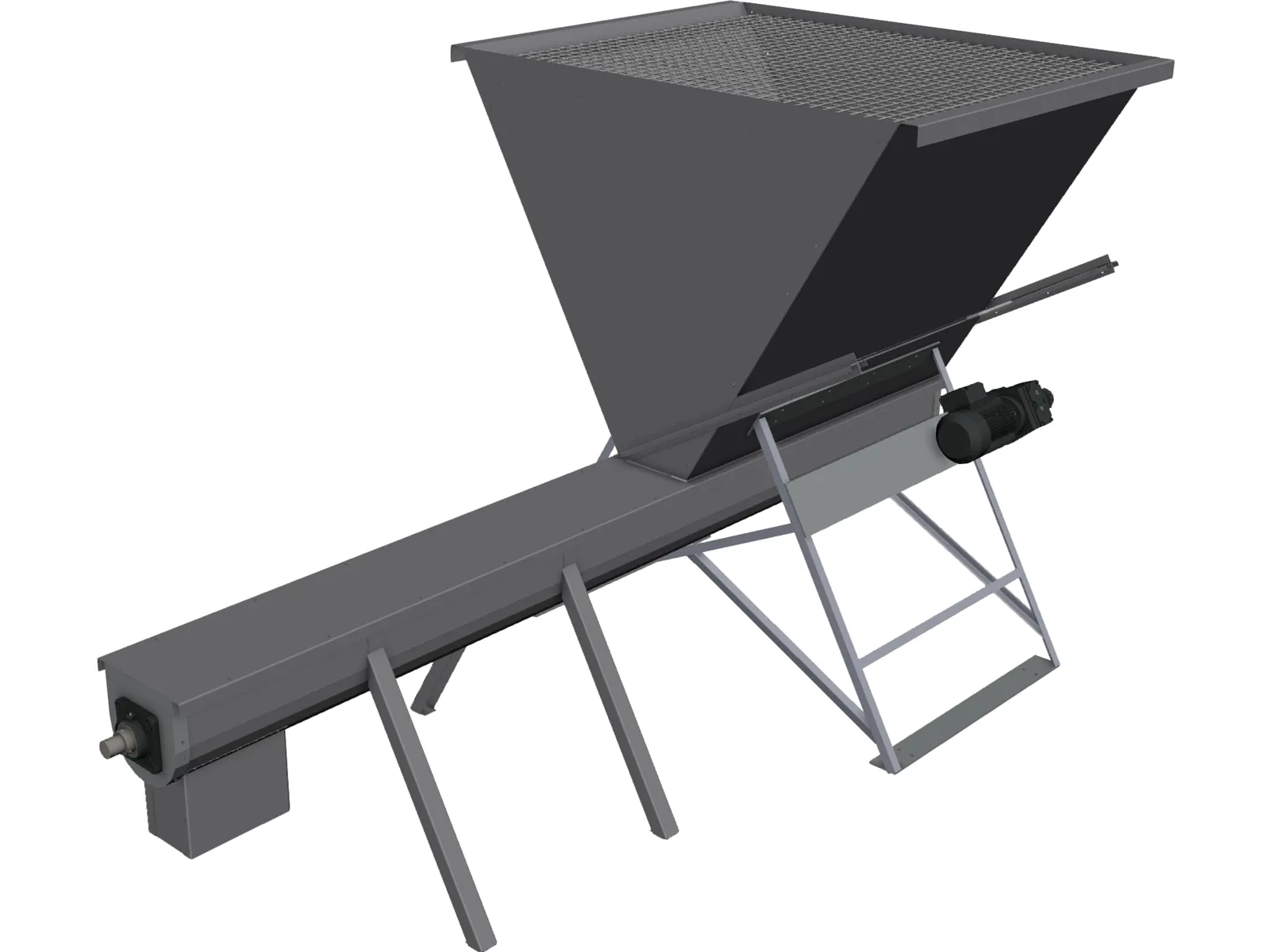 Grain Feeder 3D Model main preview