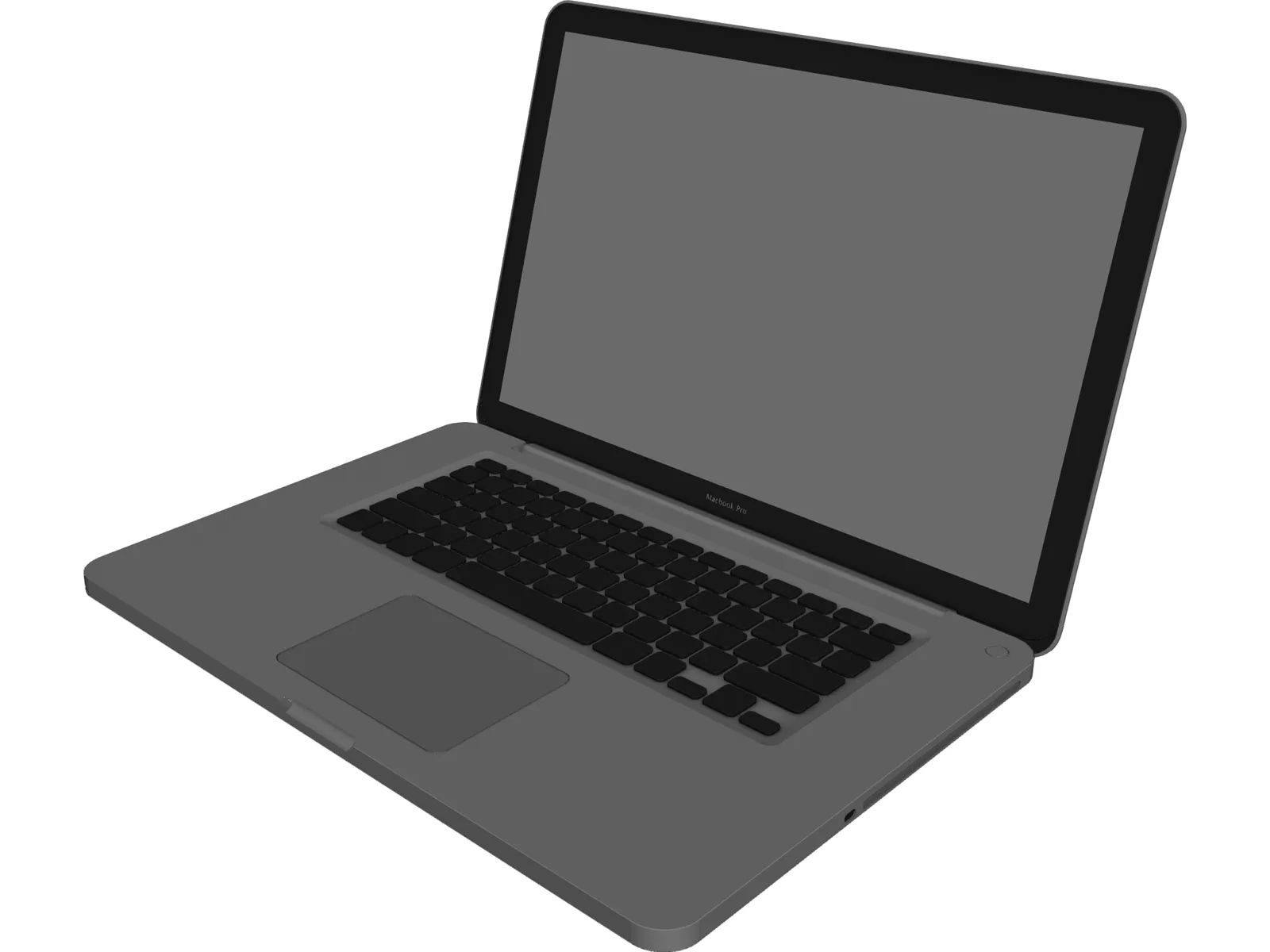 Apple MacBook Pro 3D Model main preview