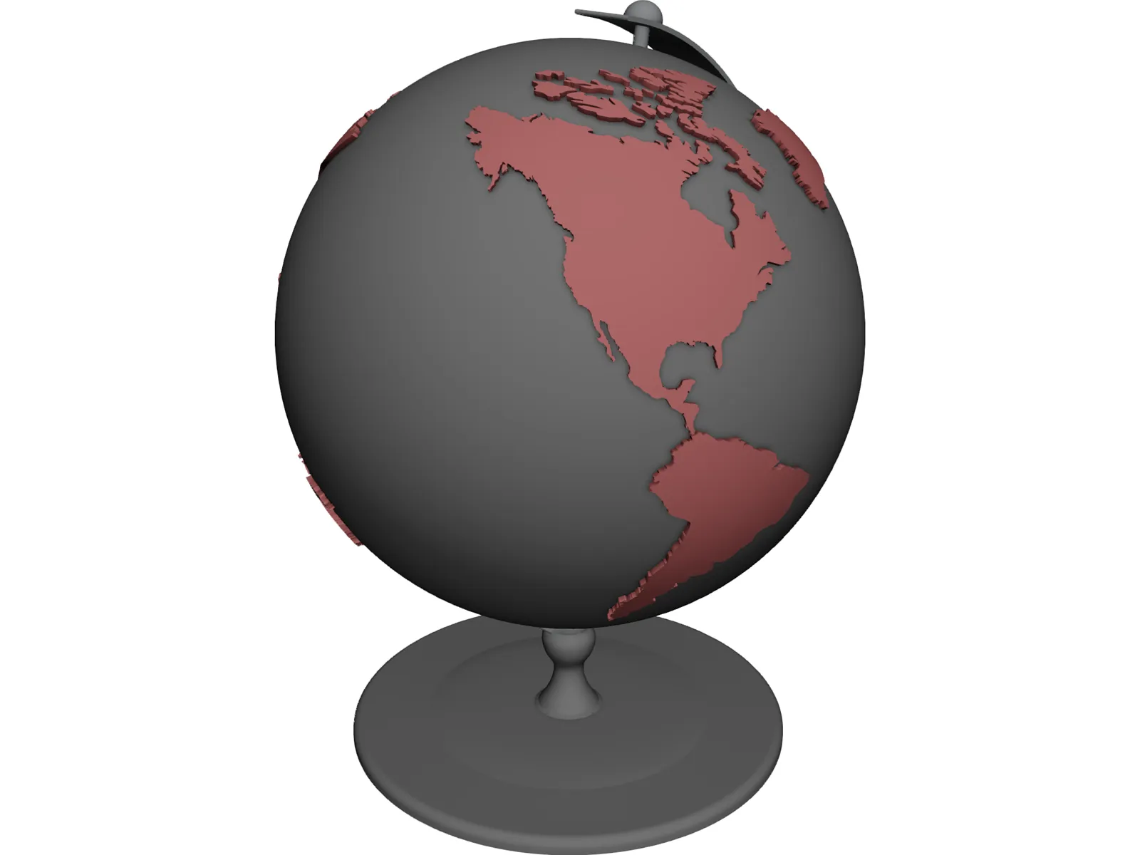 Globe 3D Model main preview