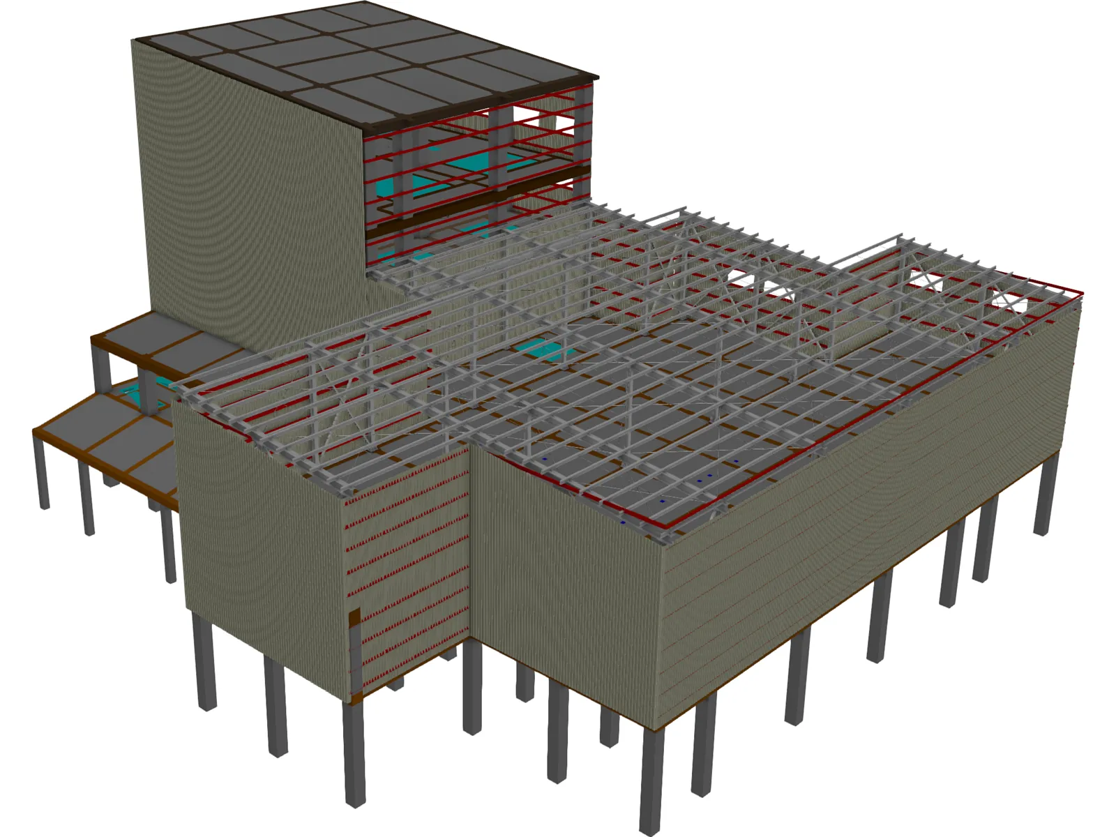 Bargir Factory 3D Model main preview