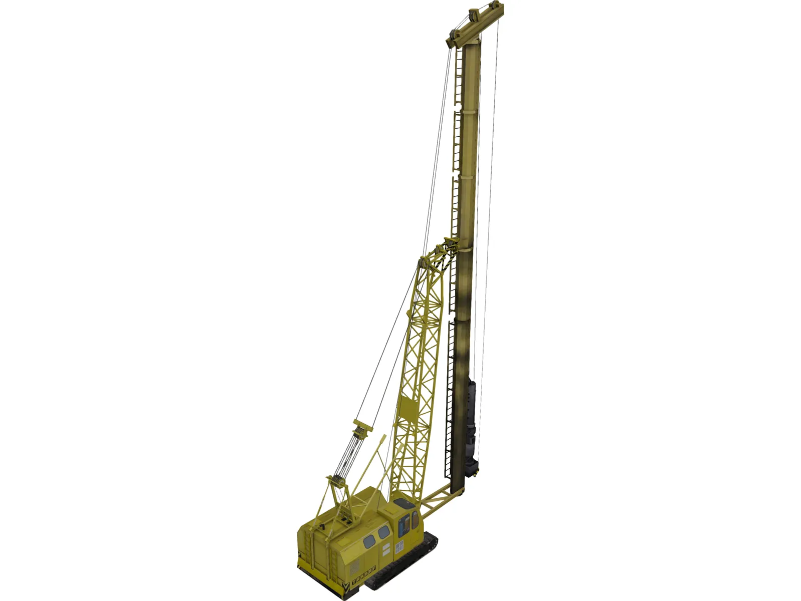 TAKRAF RDK 250.1 Crane 3D Model main preview