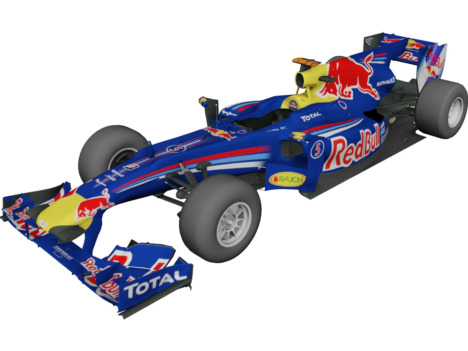 RedBull RB6 F1 (2010) 3D Model main preview