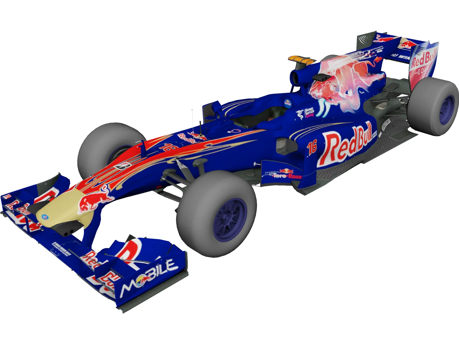 ToroRosso STR5 F1 (2010) 3D Model main preview
