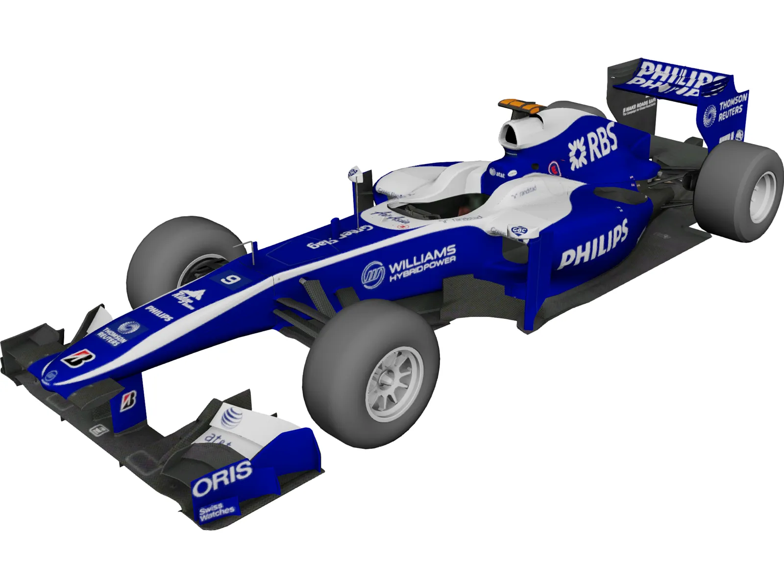 Williams FW32 F1 (2010) 3D Model main preview