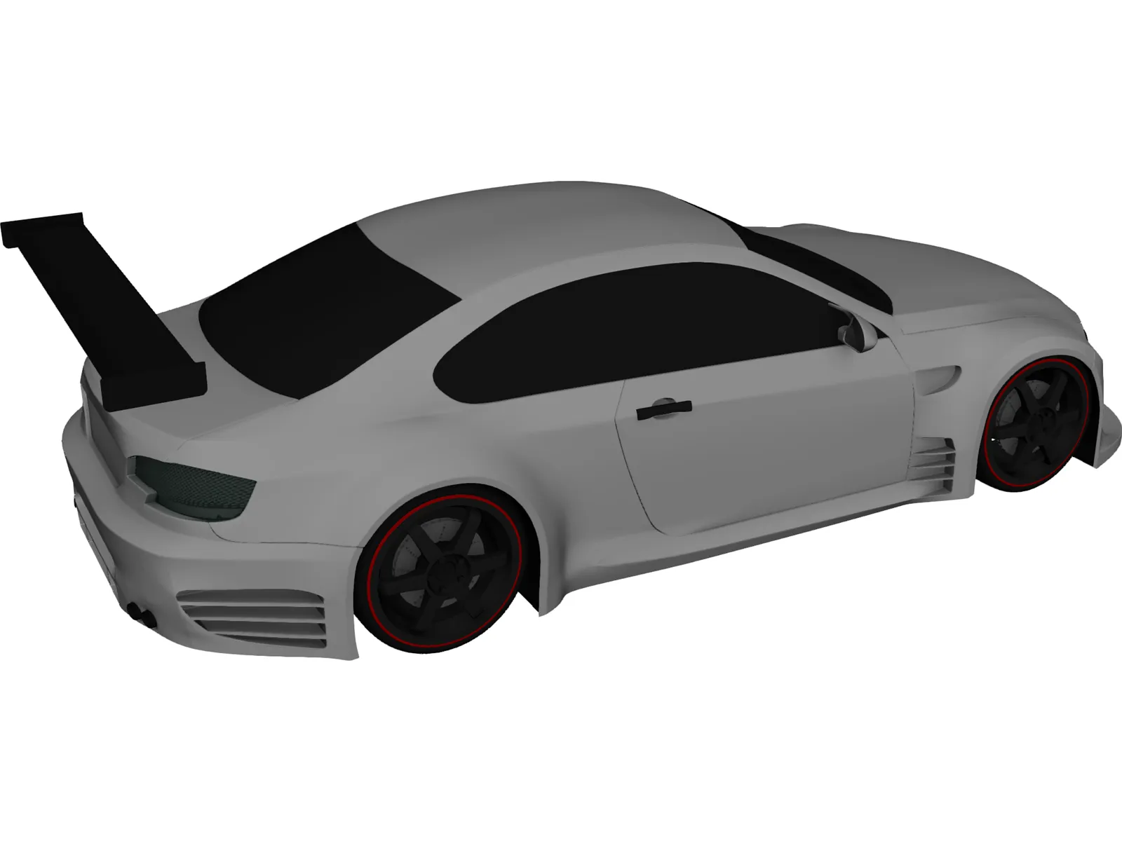 BMW M3 GTR 3D Model main preview