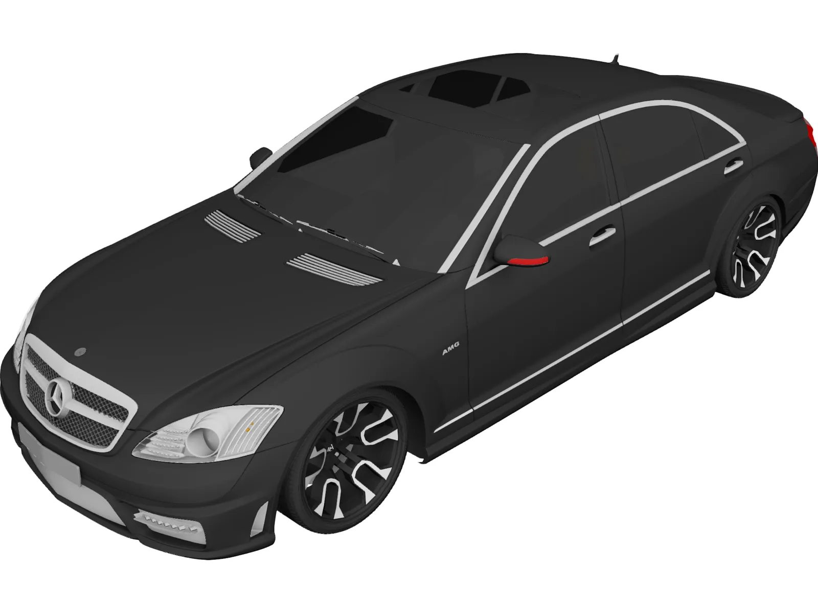 Mercedes-Benz S65 AMG (2010) 3D Model main preview