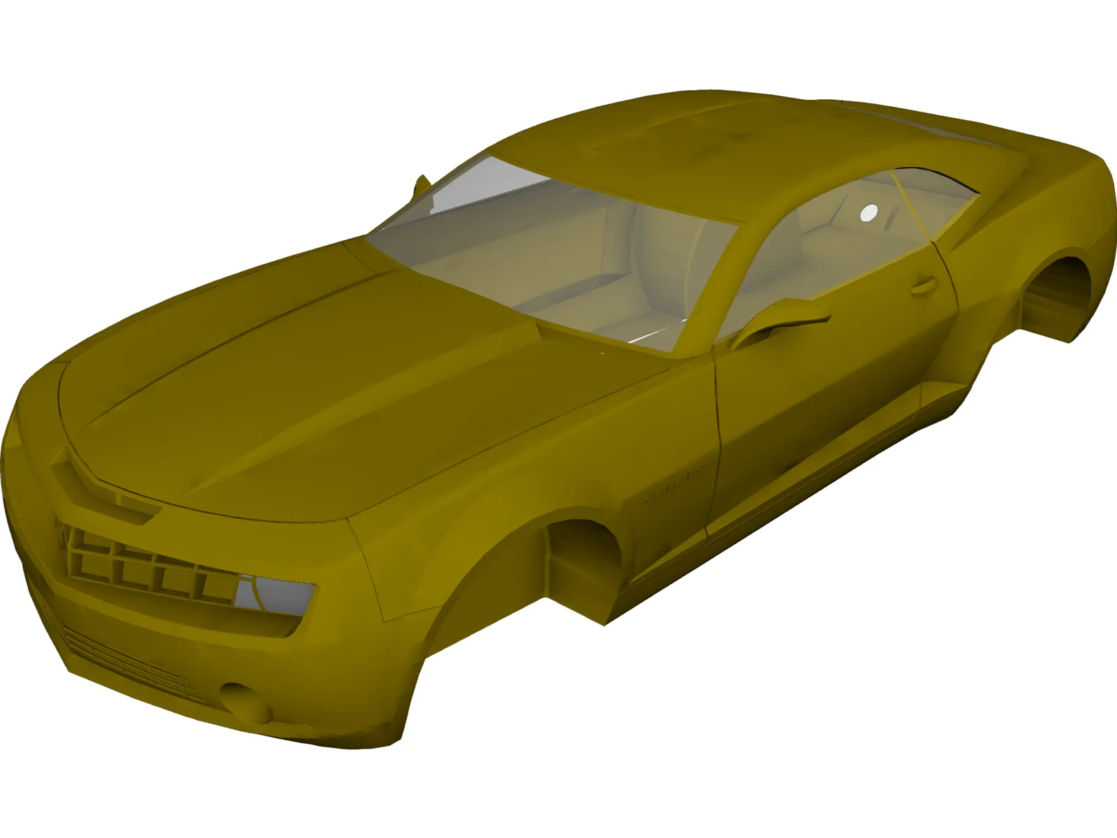 Chevrolet Camaro Body (2011) 3D Model main preview