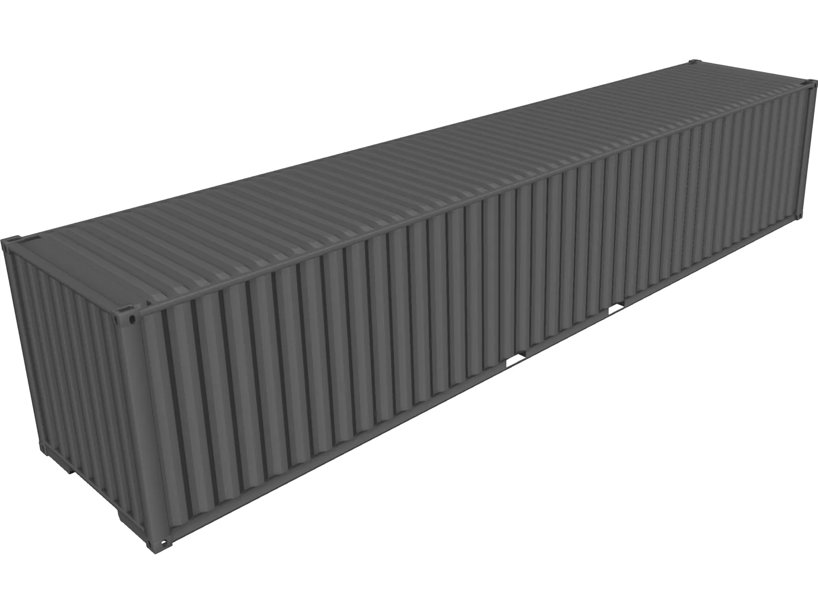 Shipping Container 40` ISO 3D Model main preview