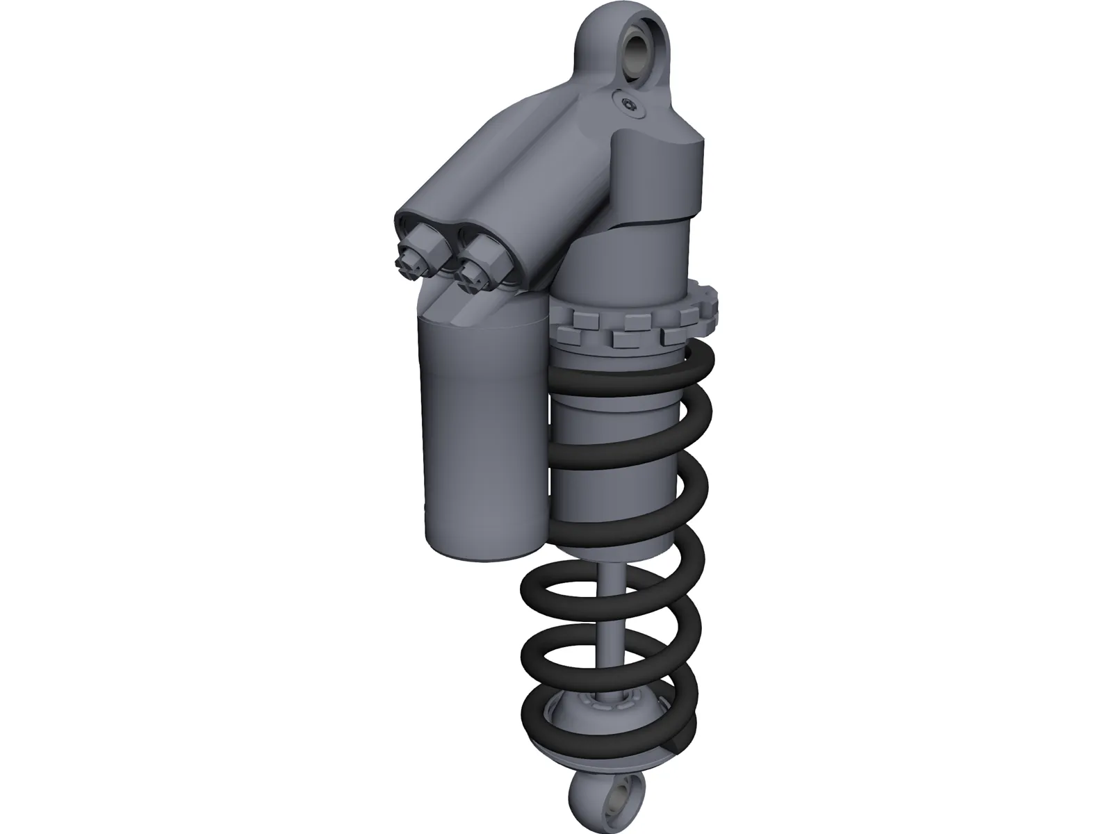 Ohlins TTX-25 Damper w/ Spring 3D Model main preview