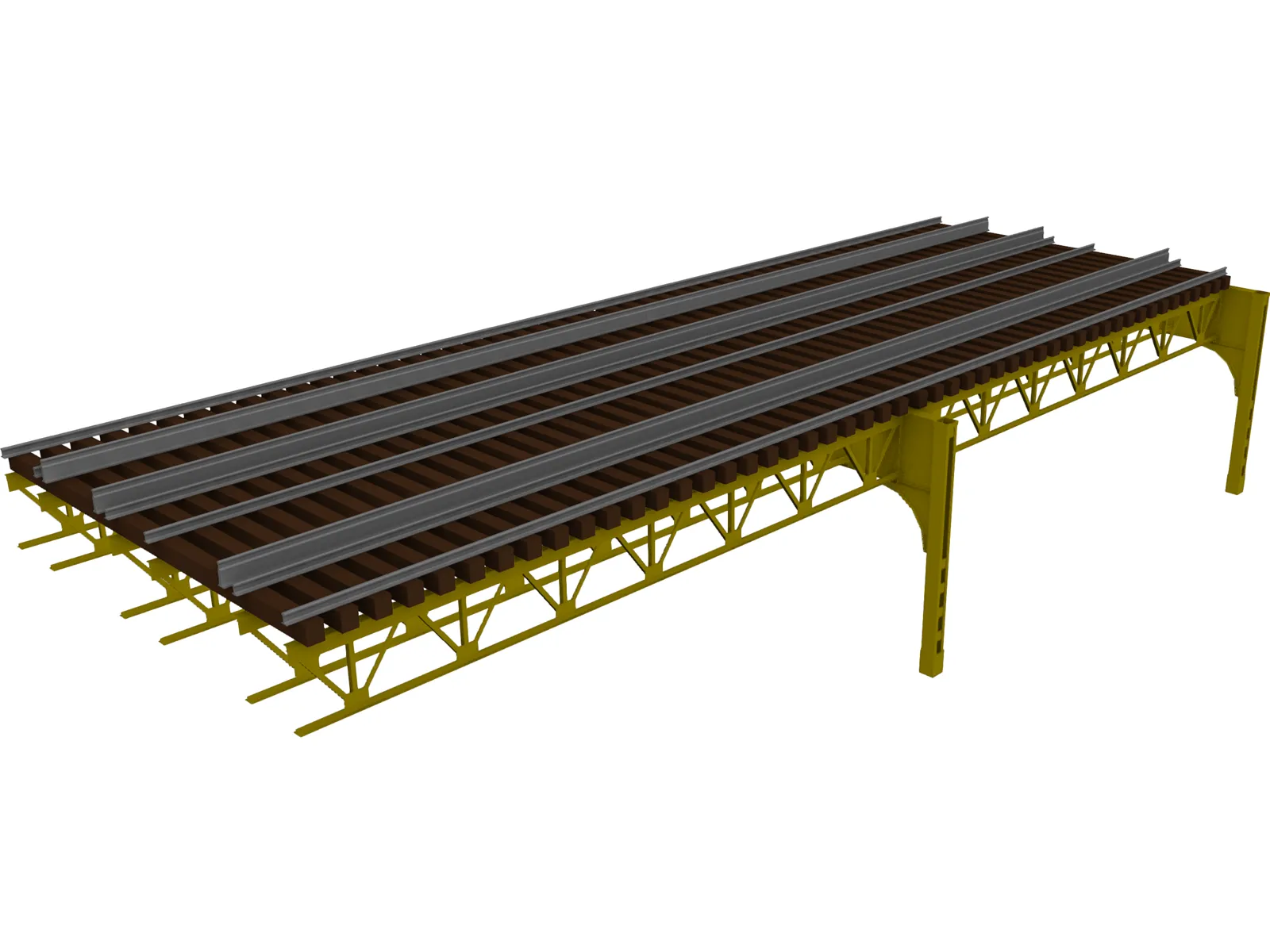 Chicago L-Track 3D Model main preview