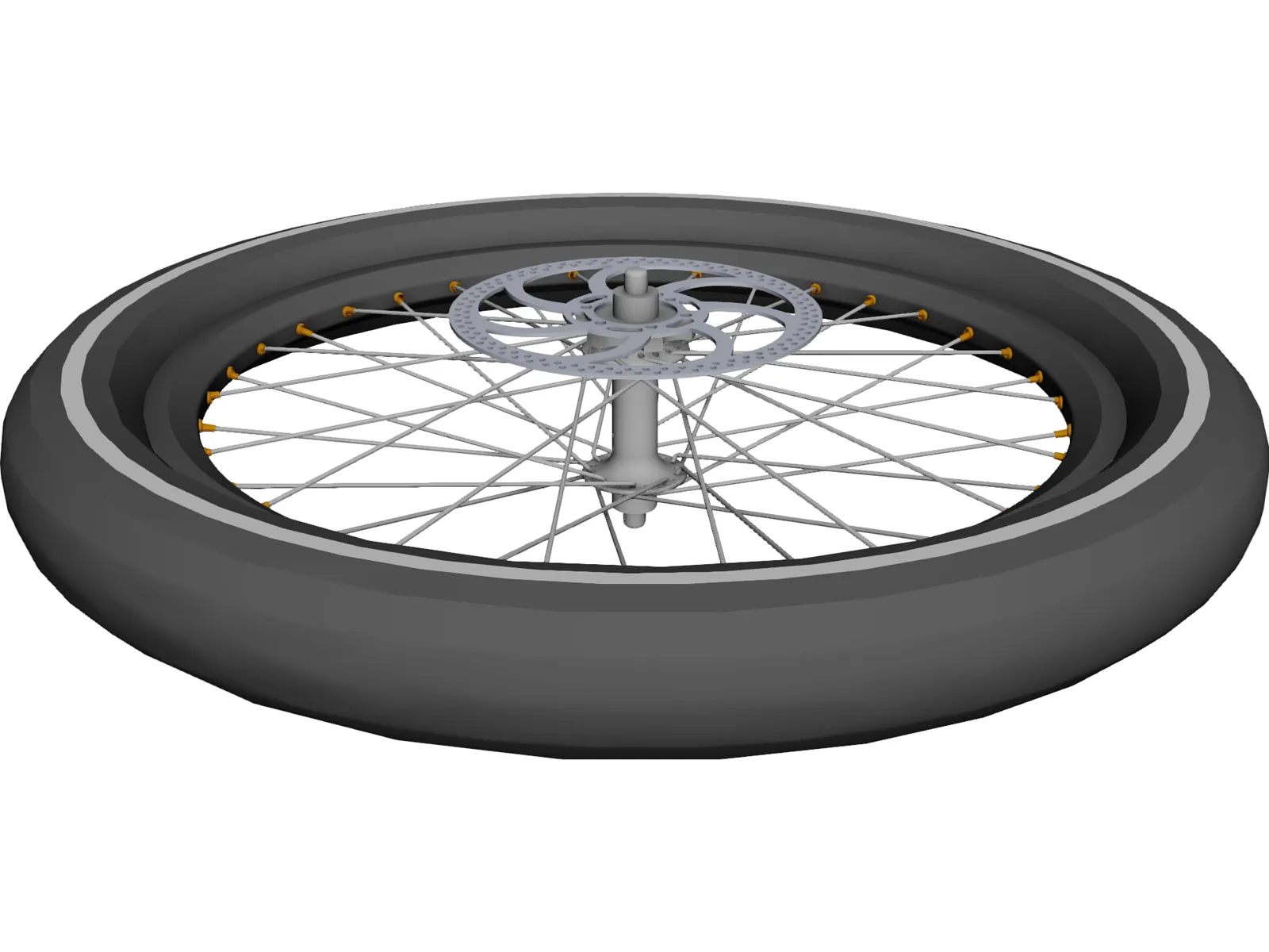 Wheel Disc Brake High Profile 3D Model main preview
