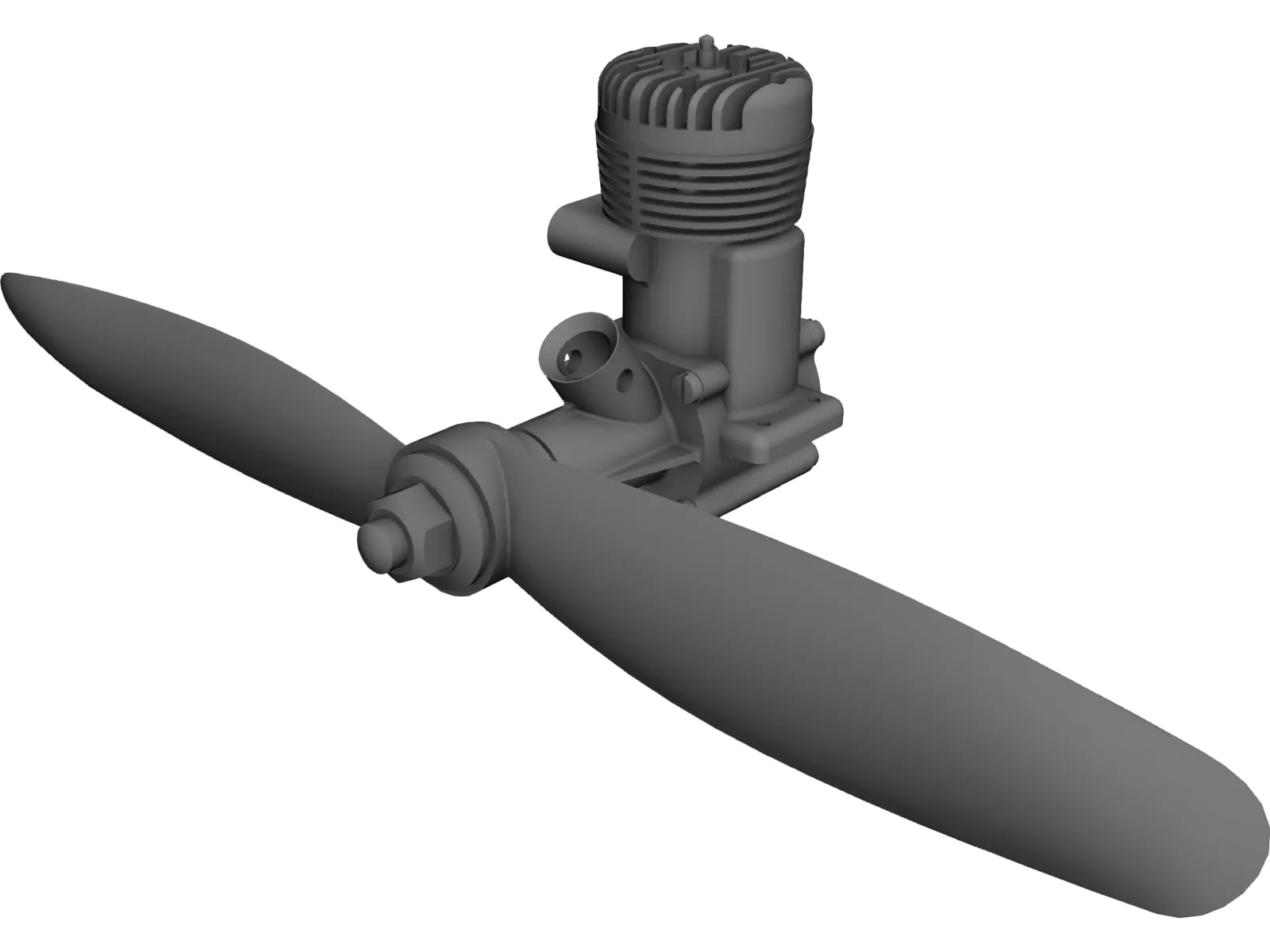 RC Engine 3D Model main preview