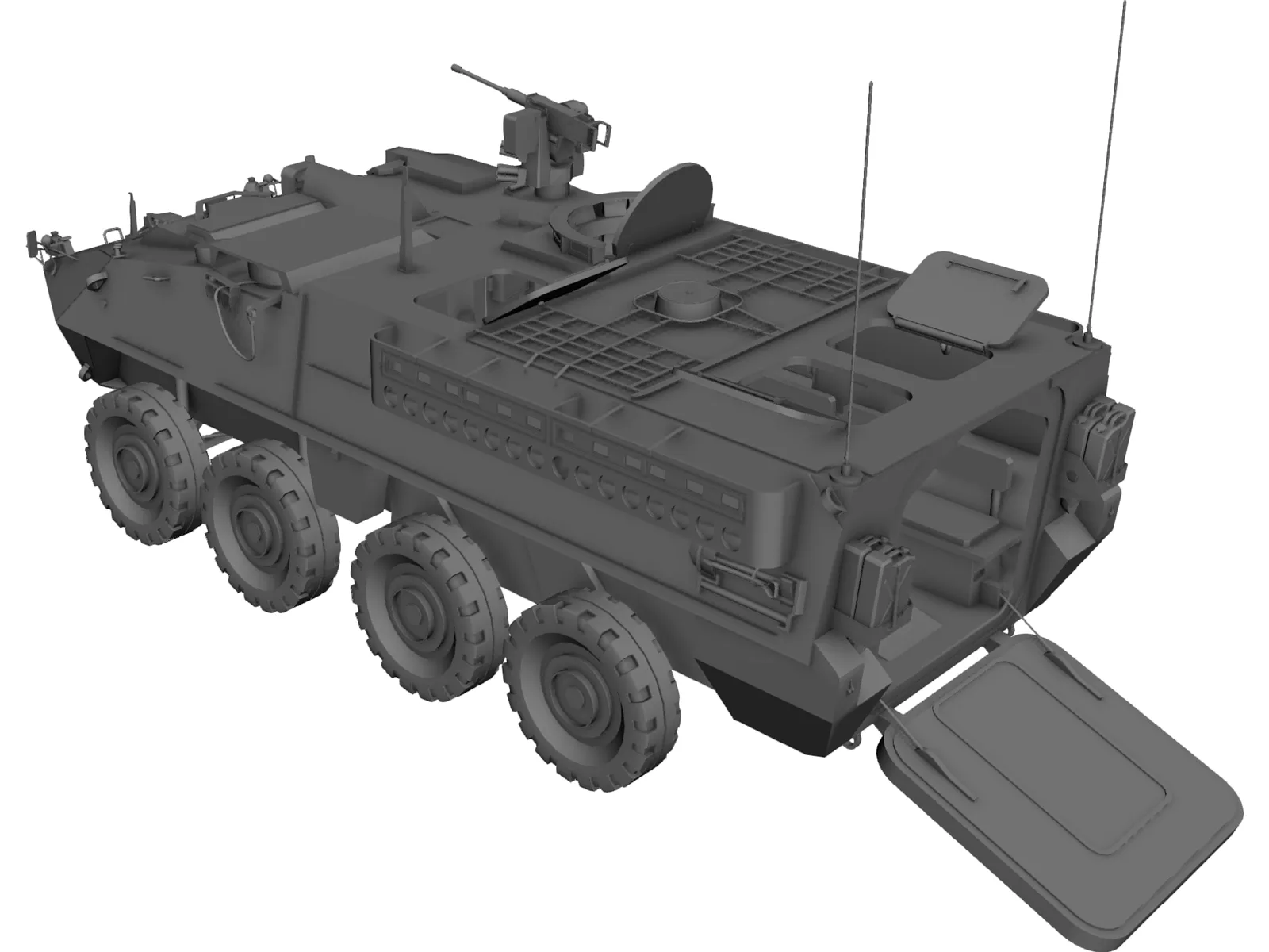 M1126 Stryker ICV 3D Model main preview