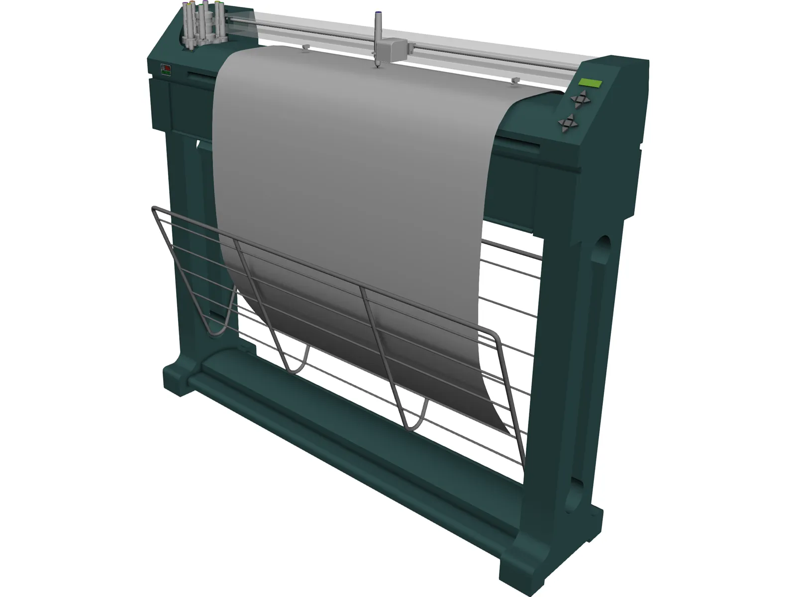 Plotter 3D Model main preview