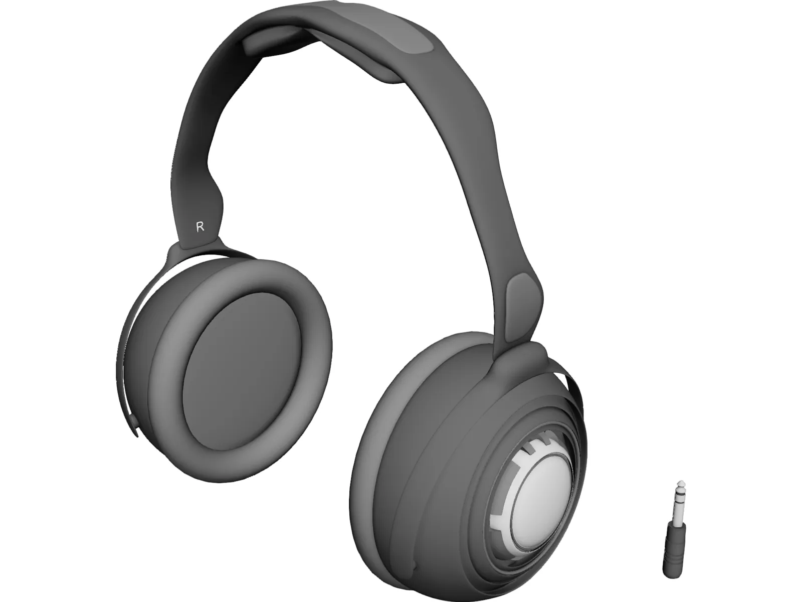 Headphones 3D Model main preview