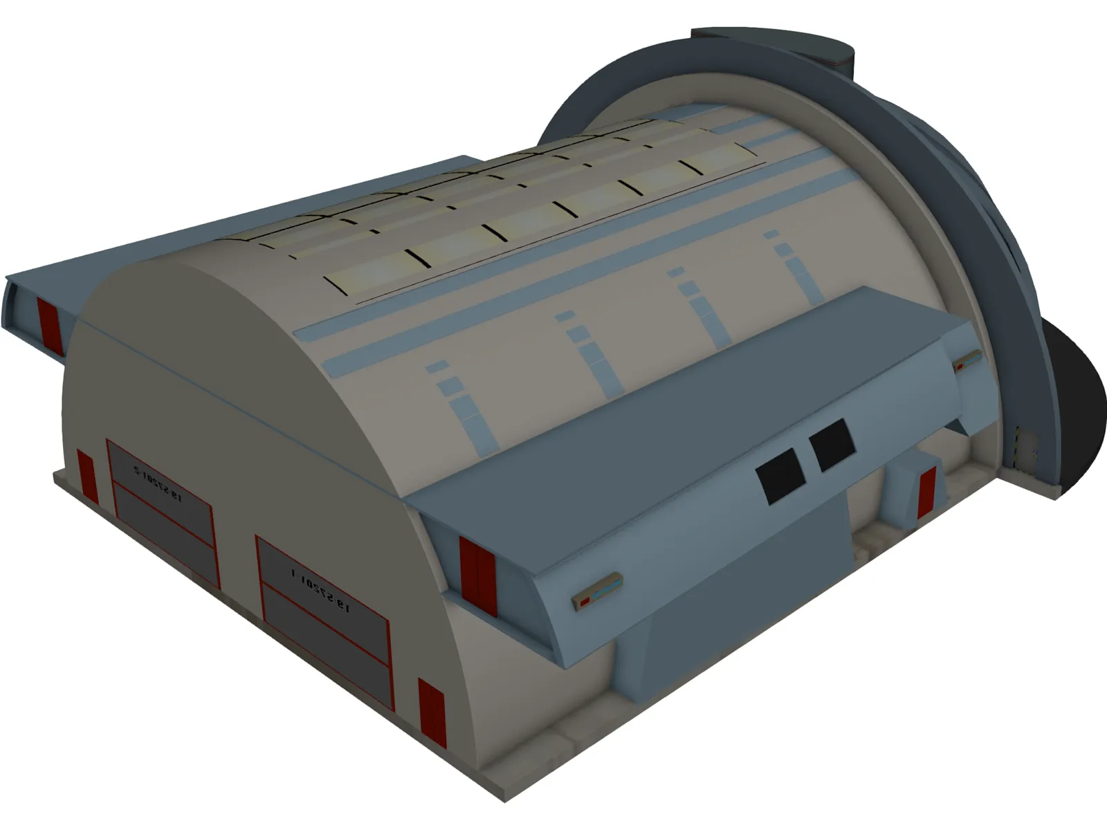 Hanger Bay 3D Model main preview