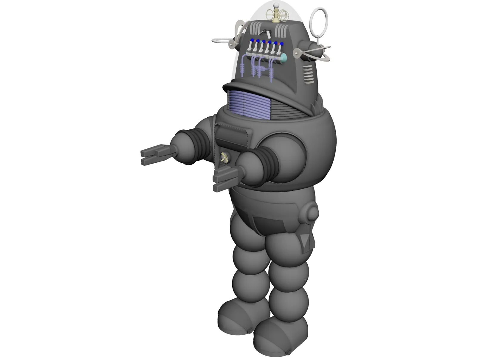 Robby the Robot 3D Model main preview