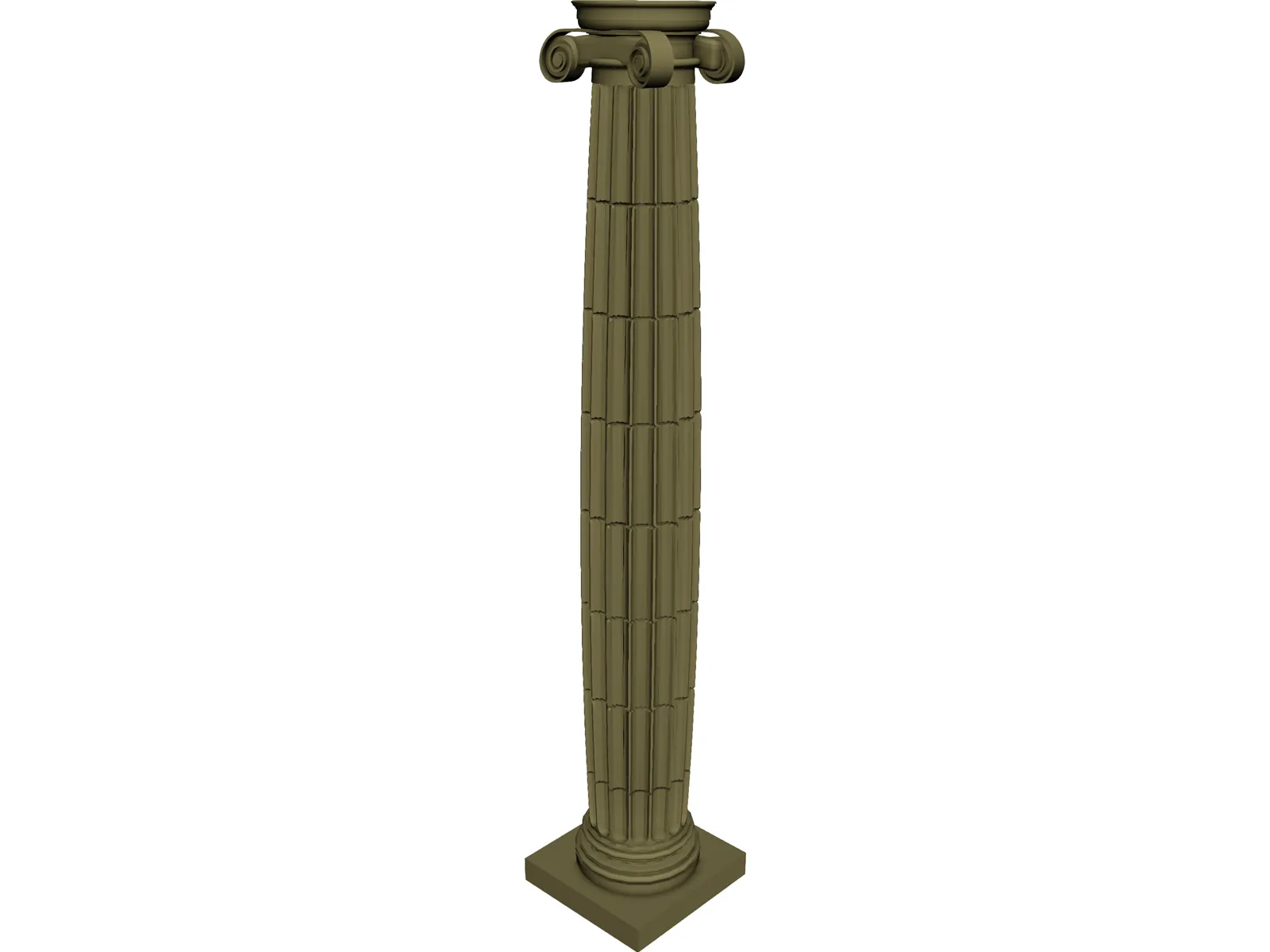 Ionic Column 3D Model main preview