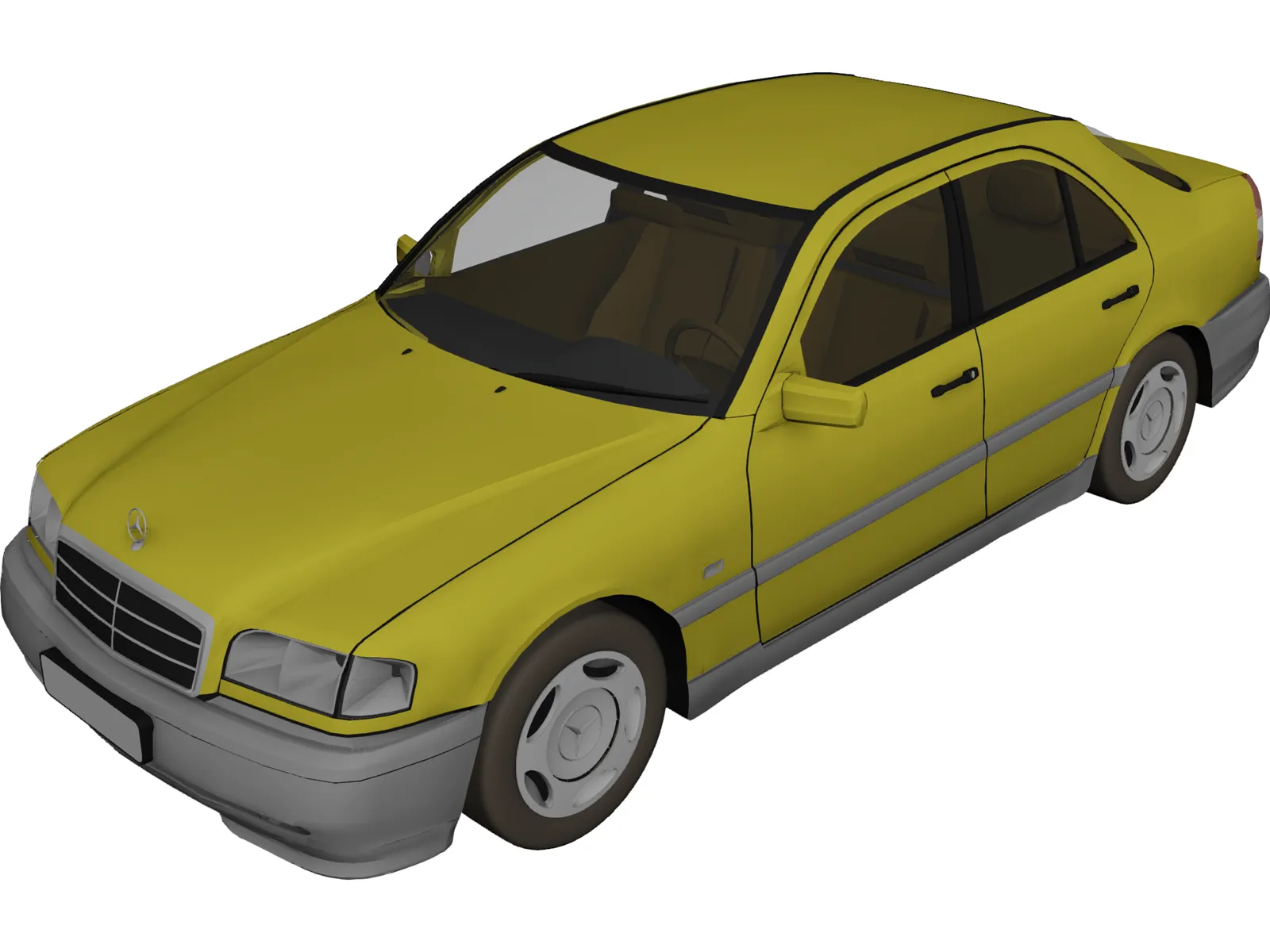 Mercedes-Benz C-class 3D Model main preview