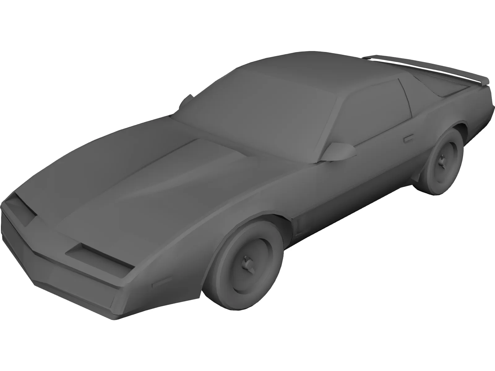 Pontiac Trans Am (1989) 3D Model main preview