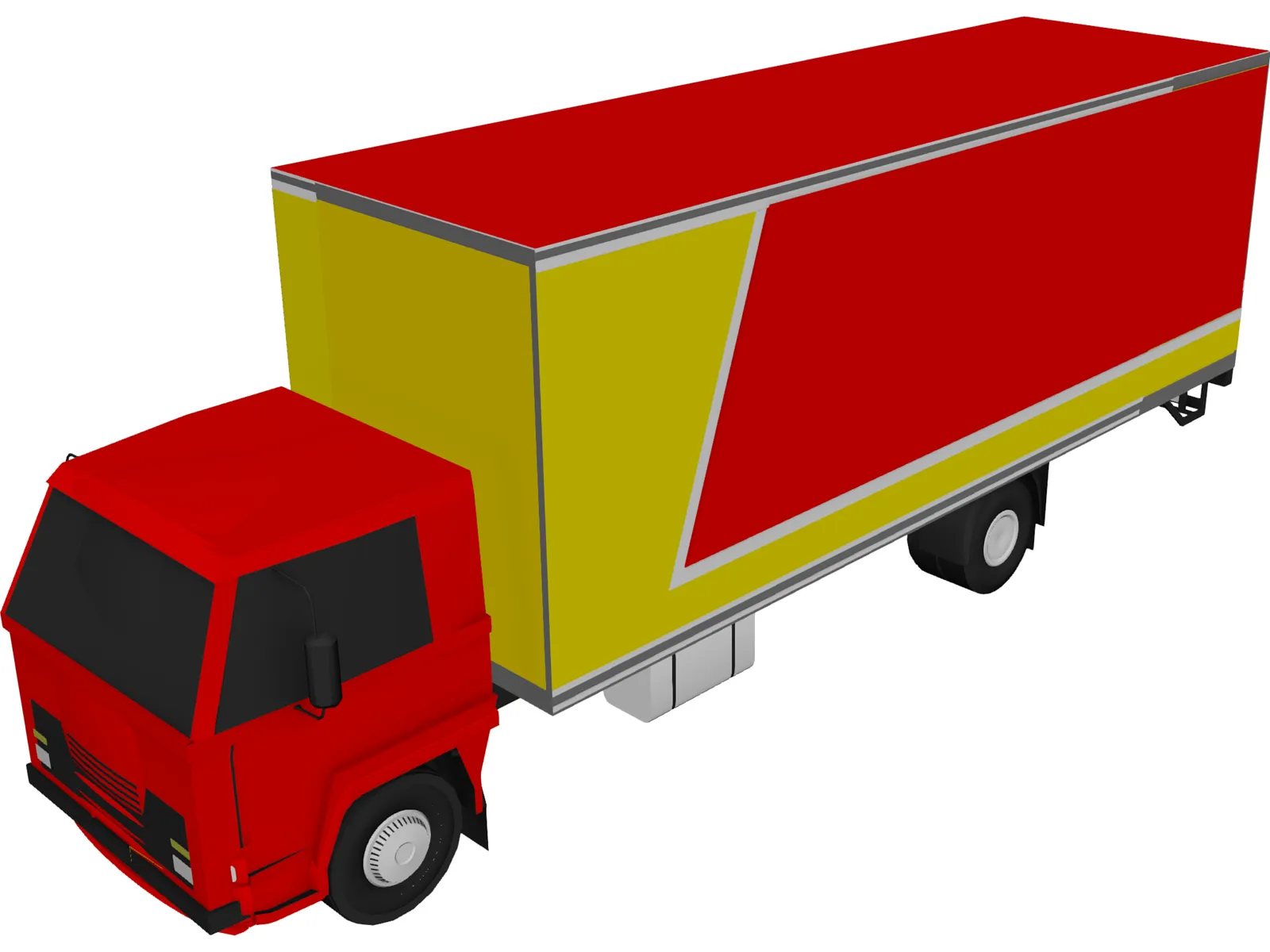 Hino Box (1995) 3D Model main preview