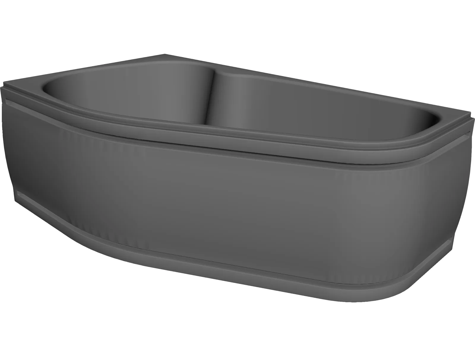 Bathtub 3D Model main preview