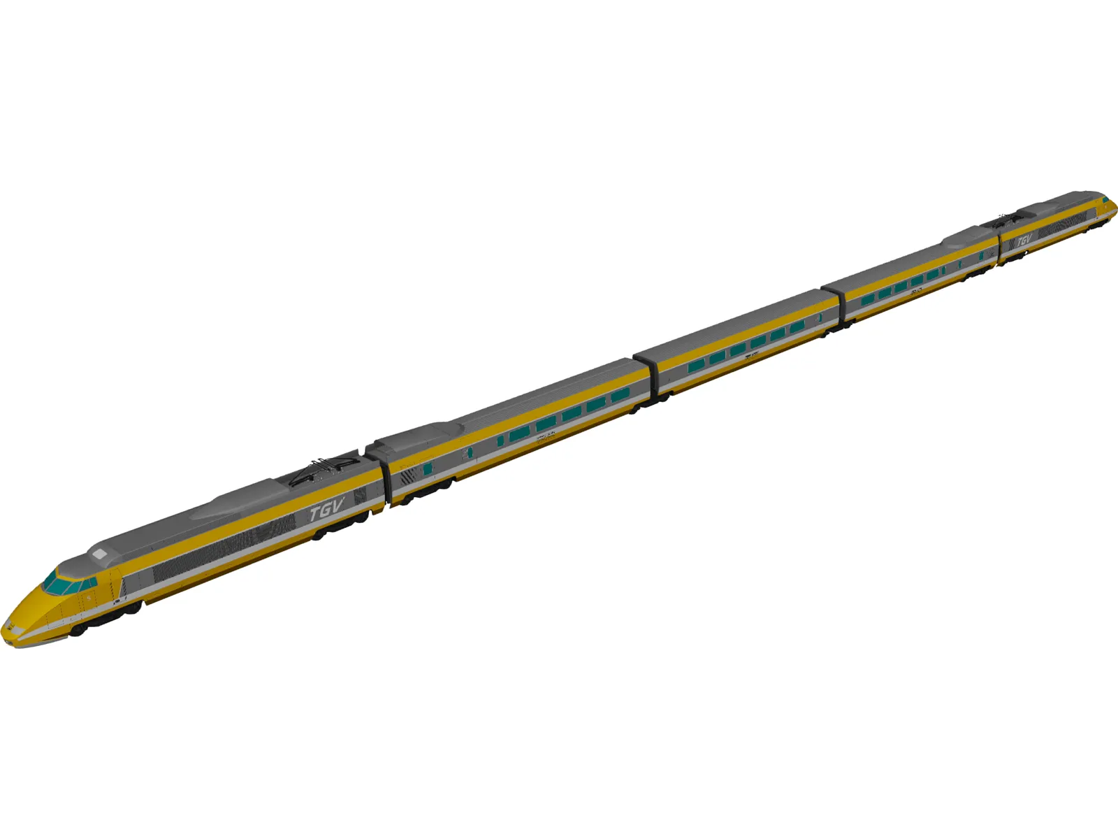 TGV 3D Model main preview