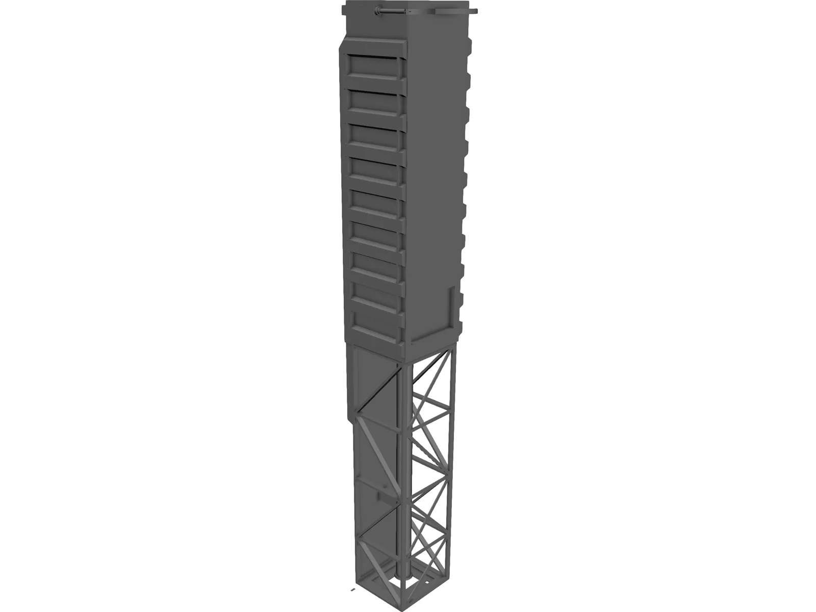 Garbage Compactor 3D Model main preview