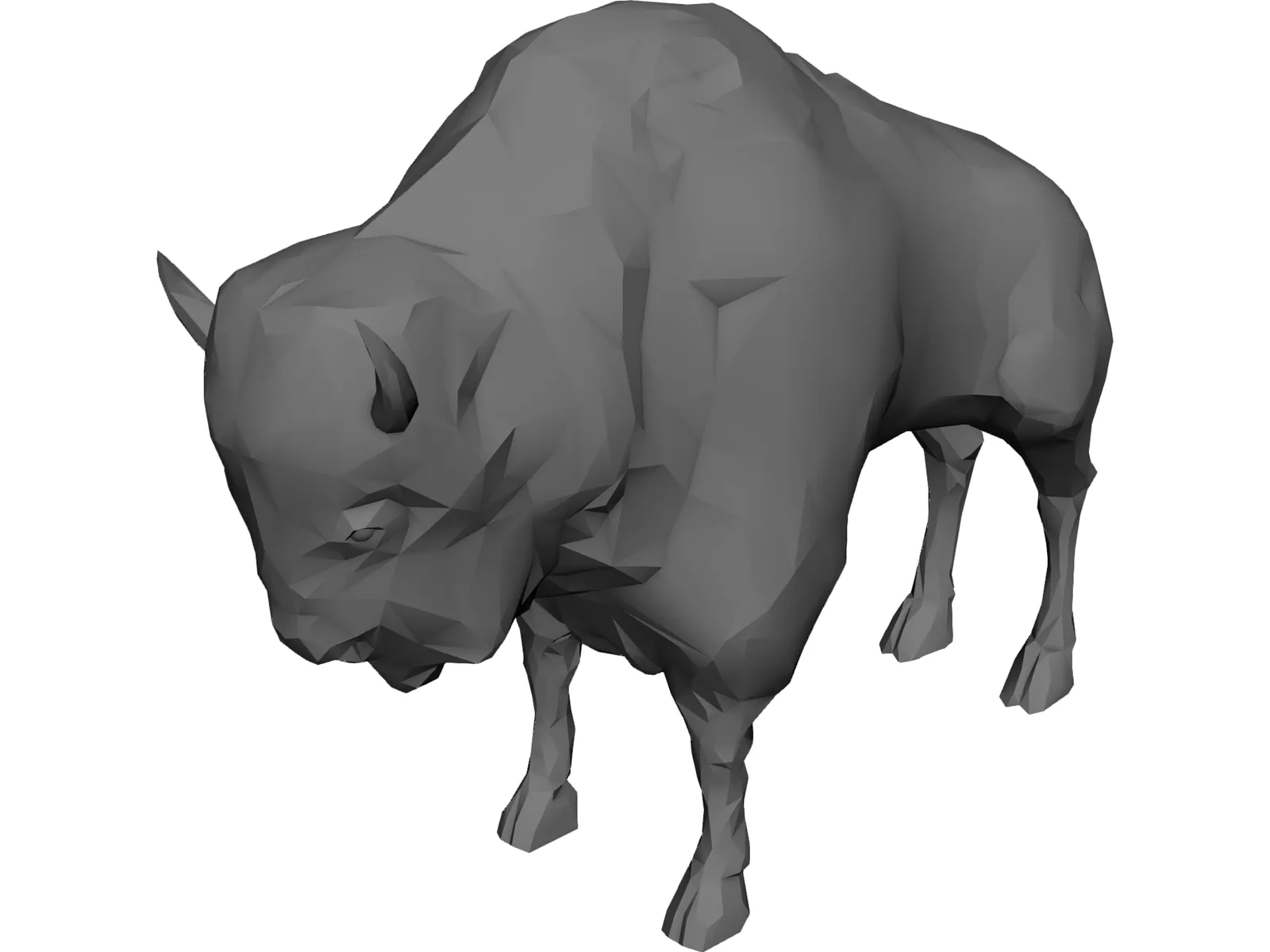 Bison 3D Model main preview
