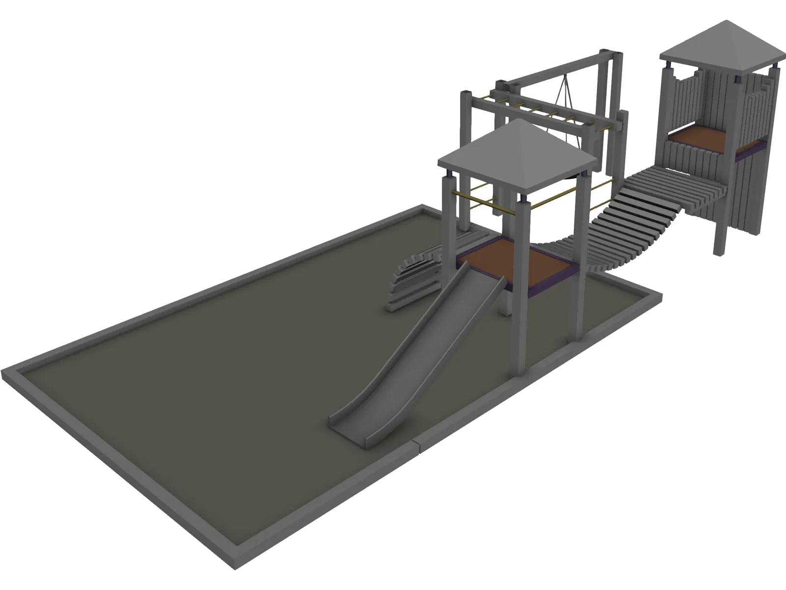 Jungle-Gym 3D Model main preview