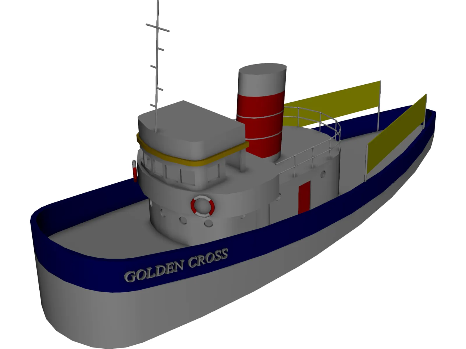 Tug 3D Model main preview