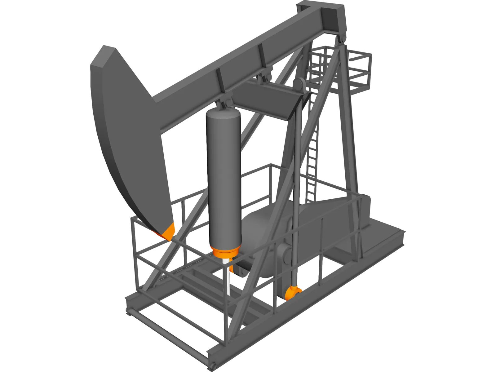 Oil Pump 3D Model main preview