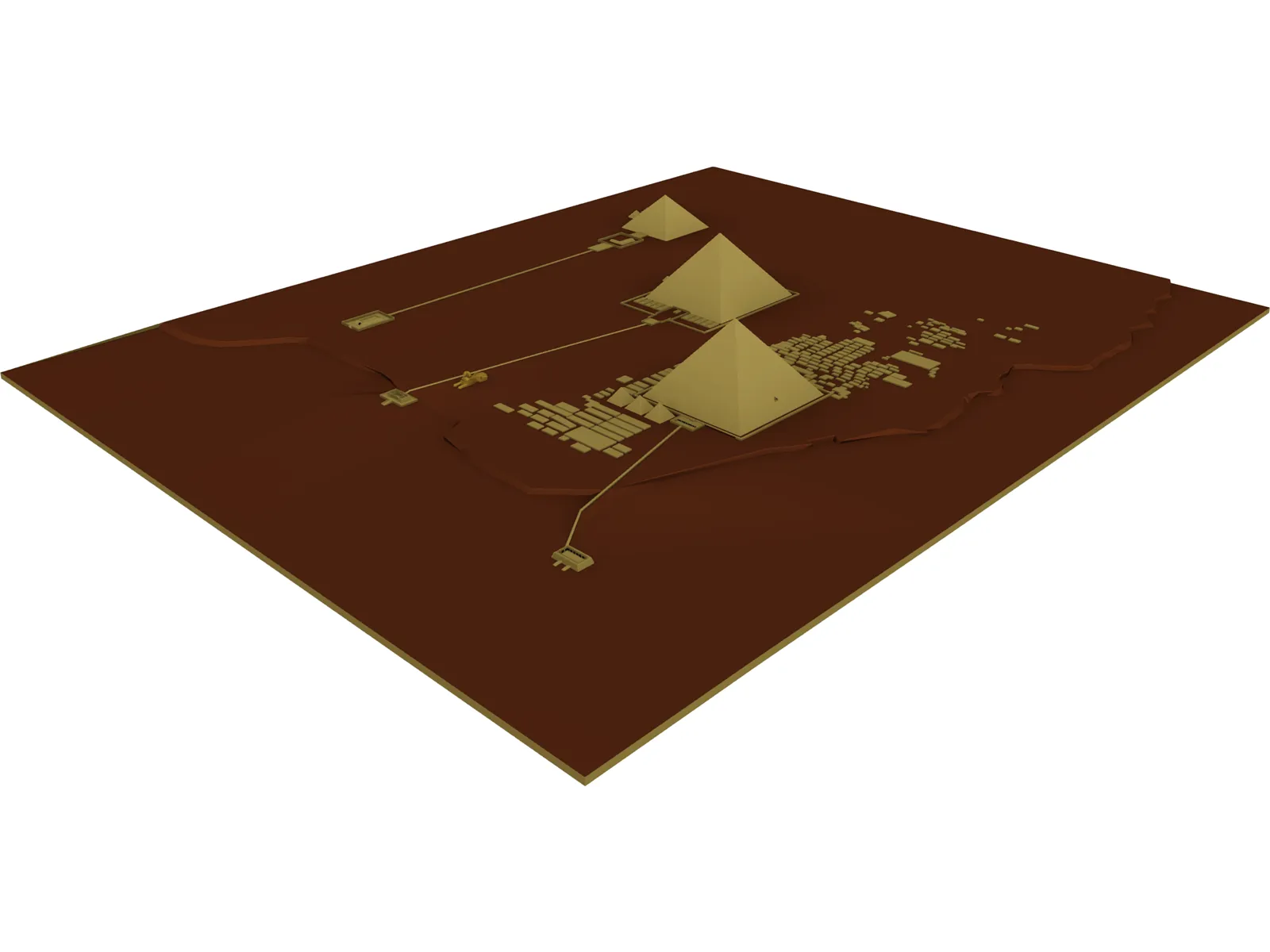 Egypt Pyramids 3D Model main preview