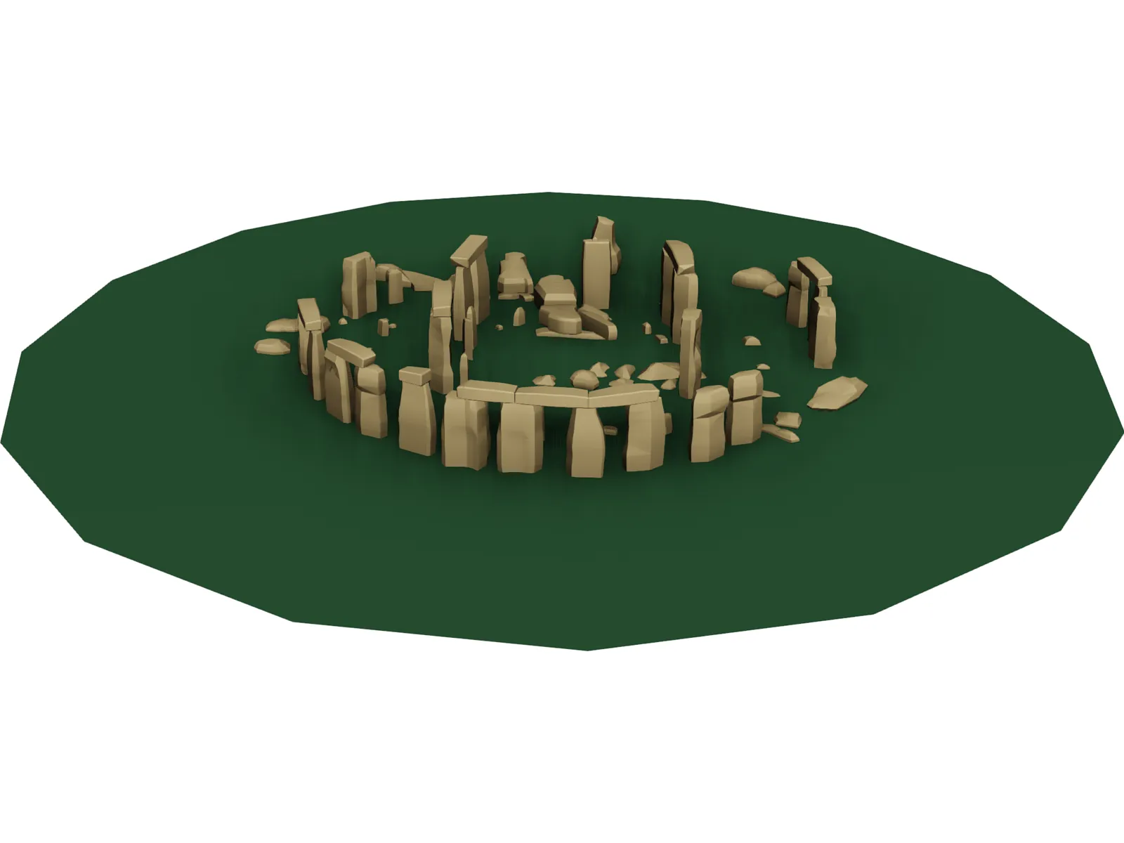 Stonehenge 3D Model main preview