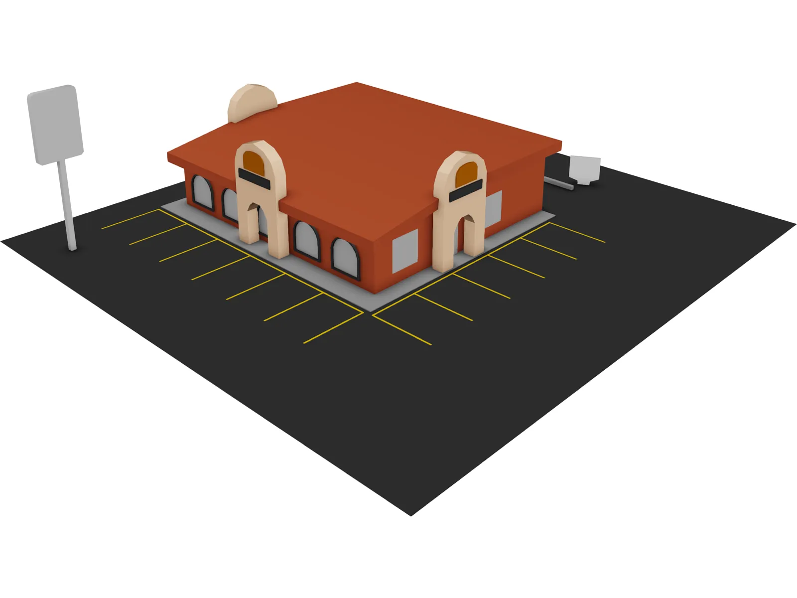 Taco Bell 3D Model main preview