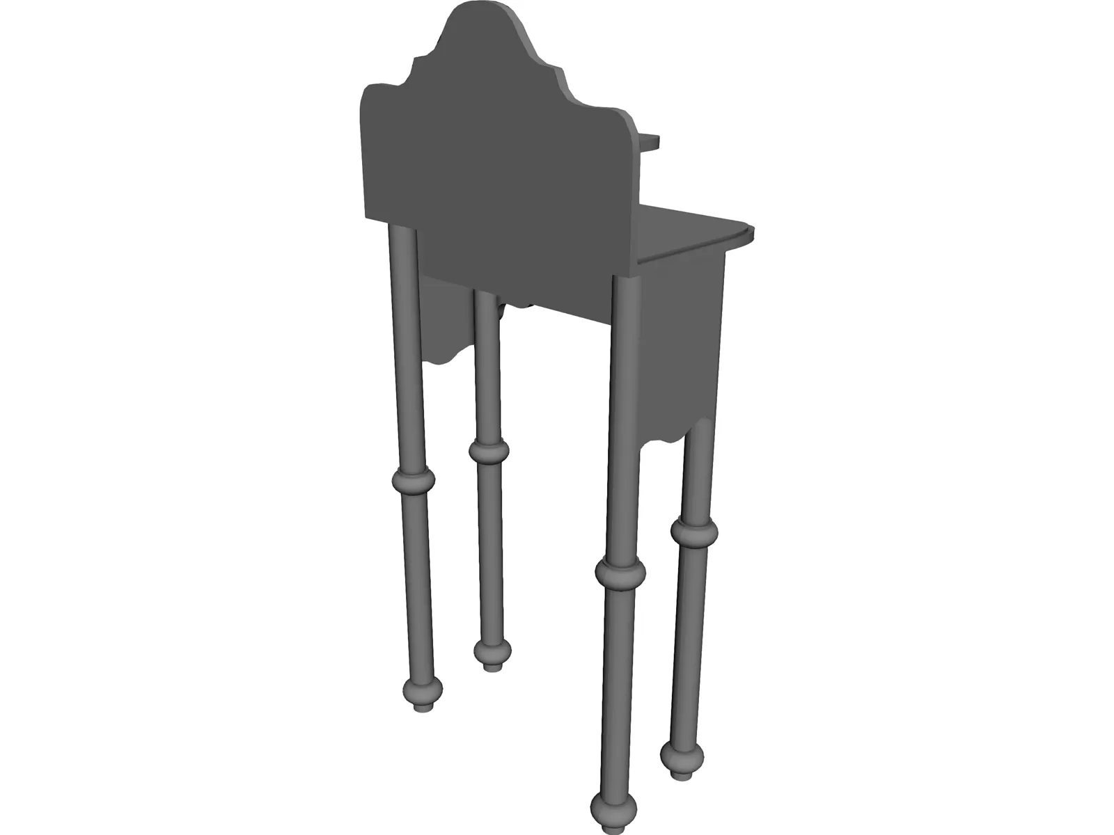 Lavatory Stand Antique 3D Model main preview